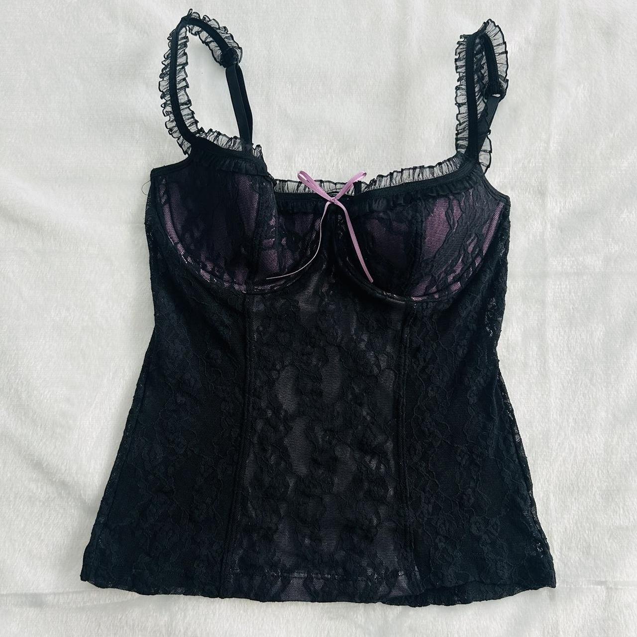 Y2K Victoria’s Secret Black Corset Bustier hotsell Top