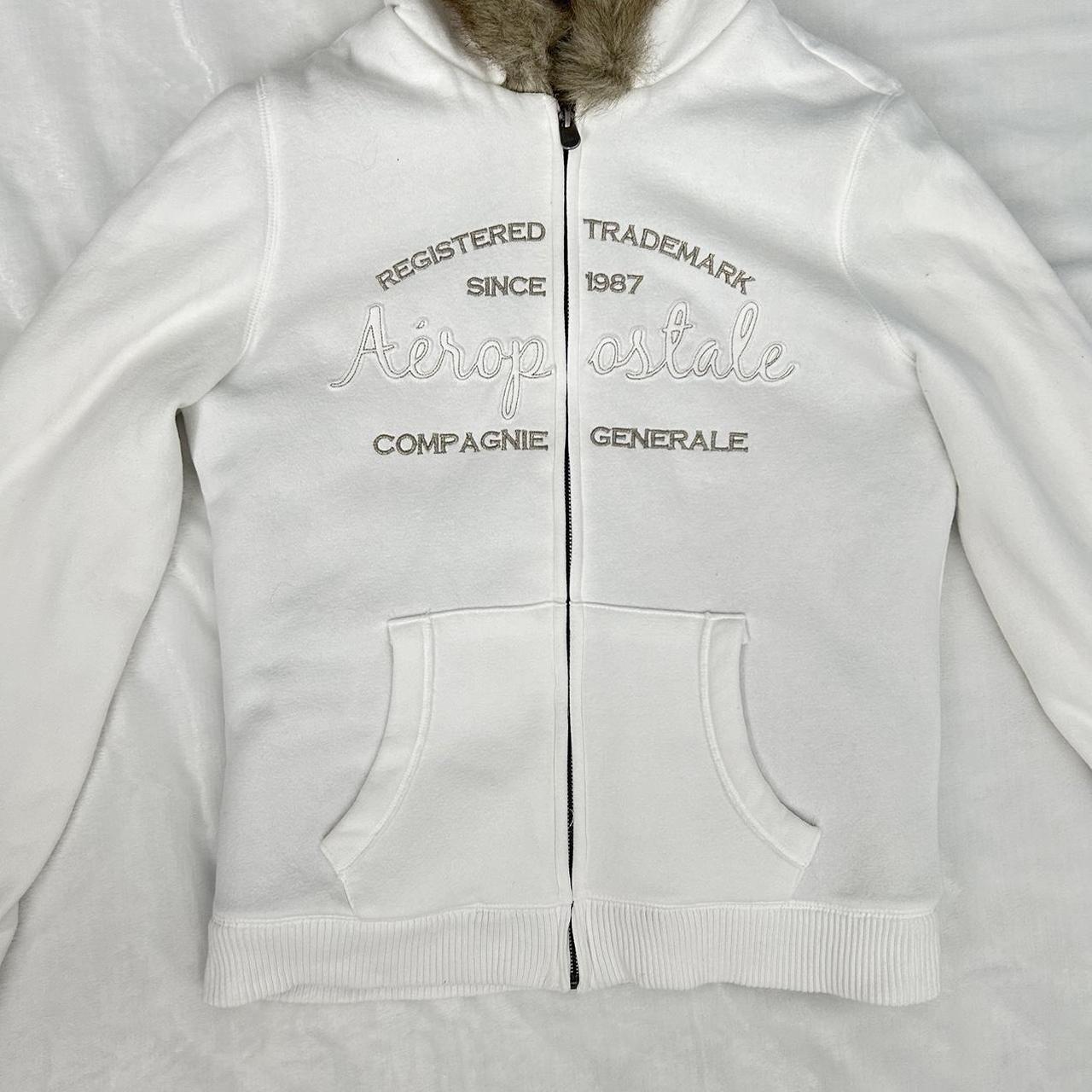 Aeropostale Fur Hoodie Large Aeropostale Fur Hoodie Jacket Coat
