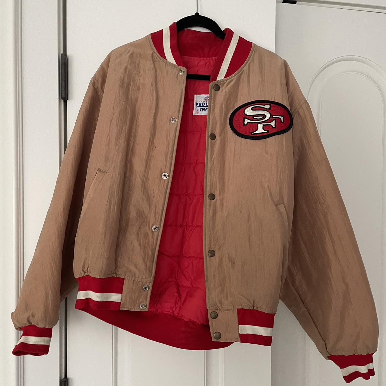 Authentic Vintage NFL leather jacket San Francisco - Depop