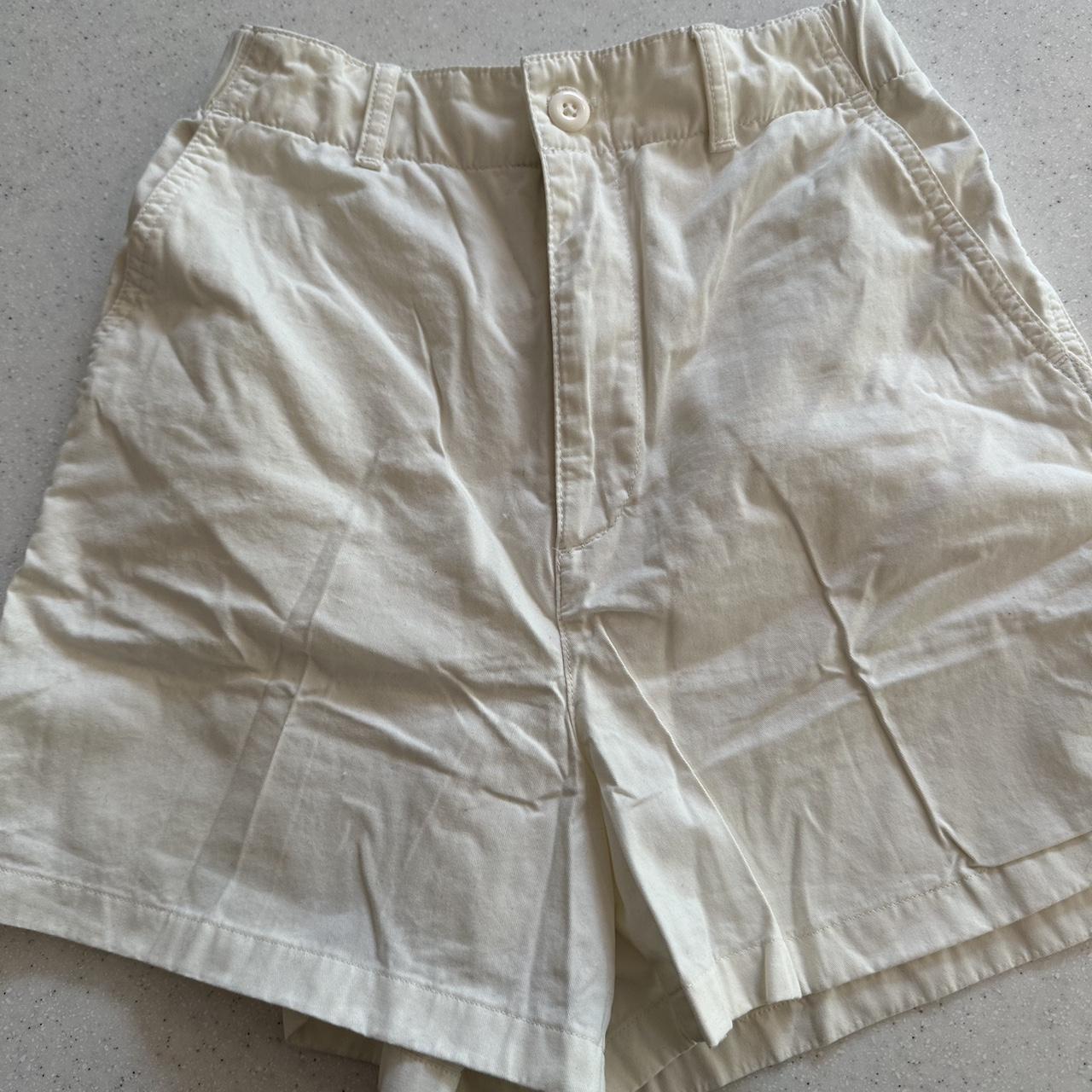 UNIQLO white cotton shorts - XS Perfect condition... - Depop