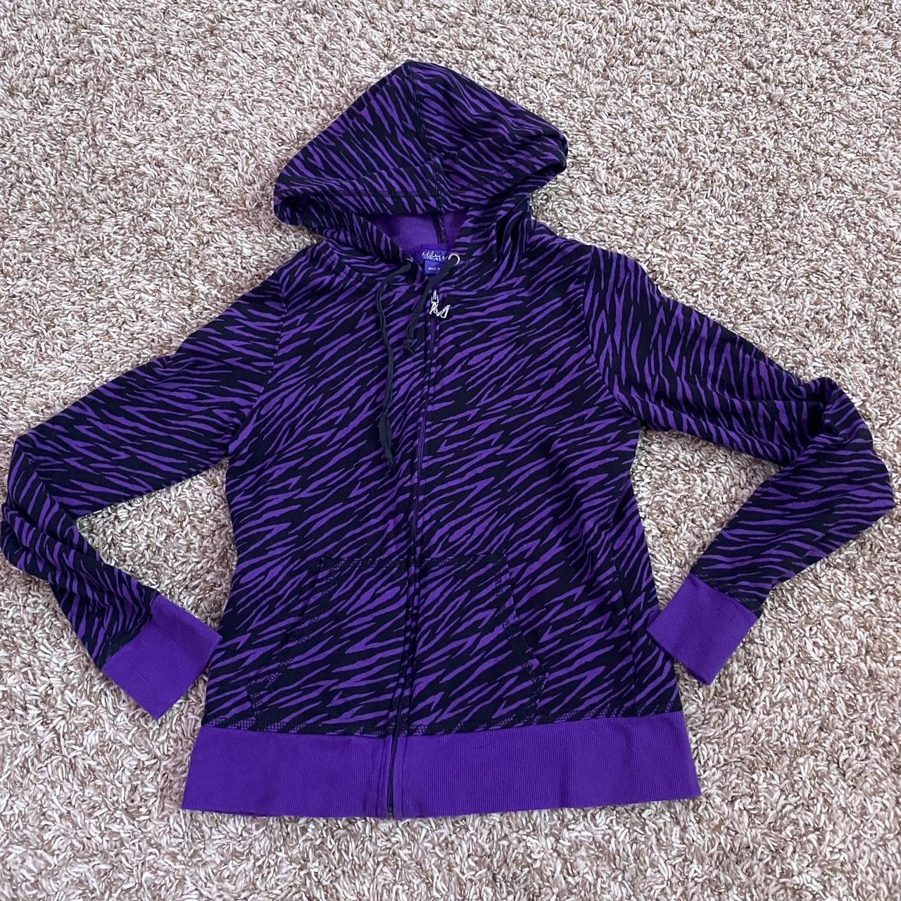 purple zebra jacket