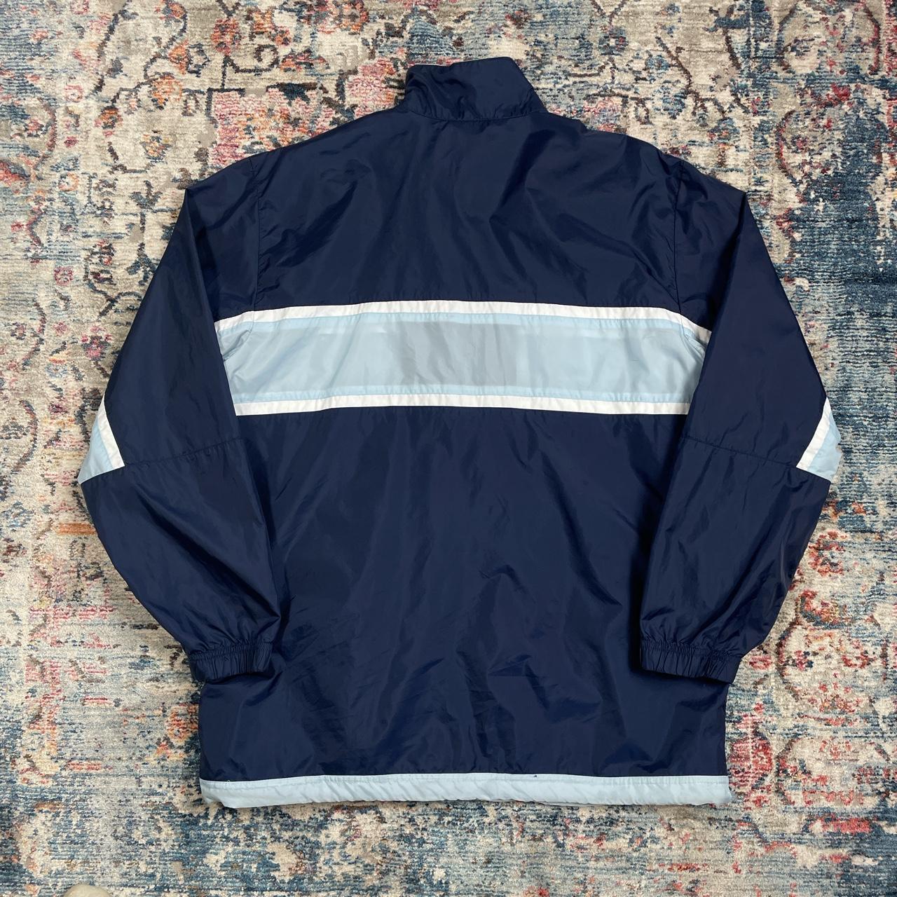 Nike Men's Navy and Blue Jacket Depop