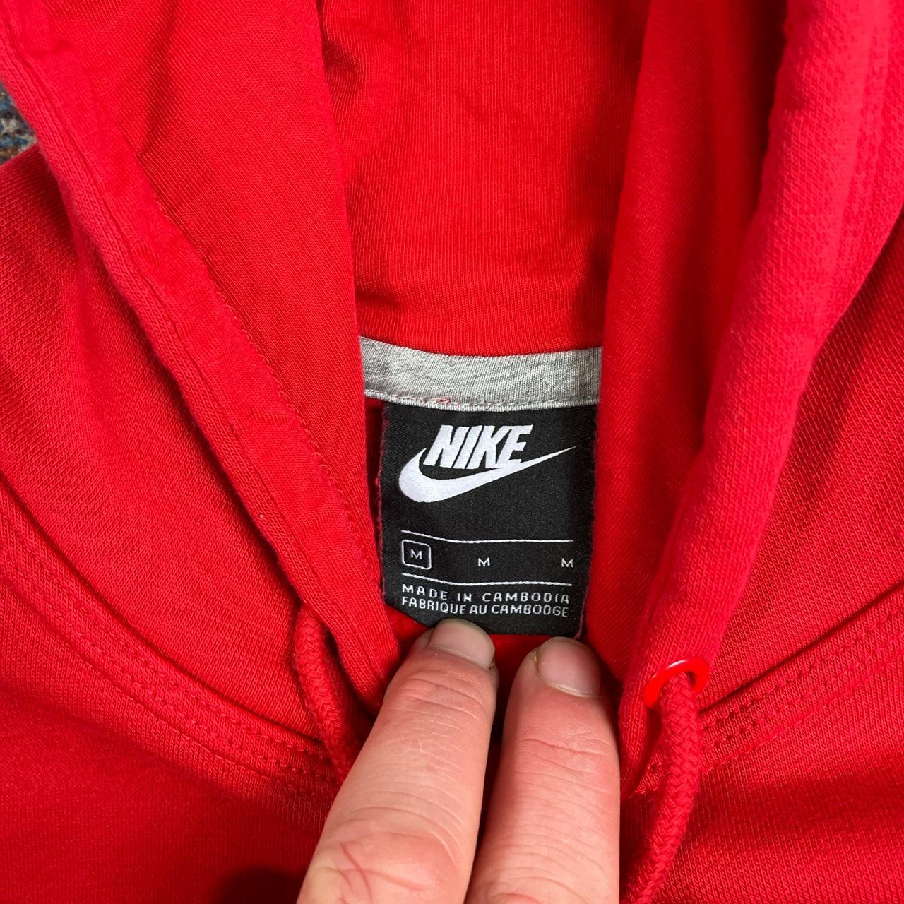 Nike red hoodie - Medium Really nice red Nike... - Depop