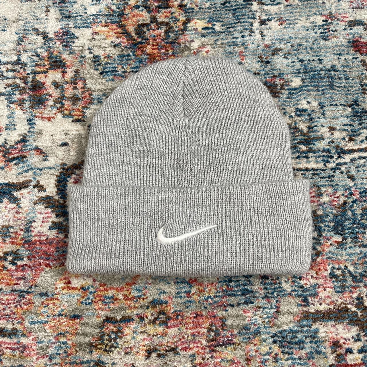 mens grey nike beanie