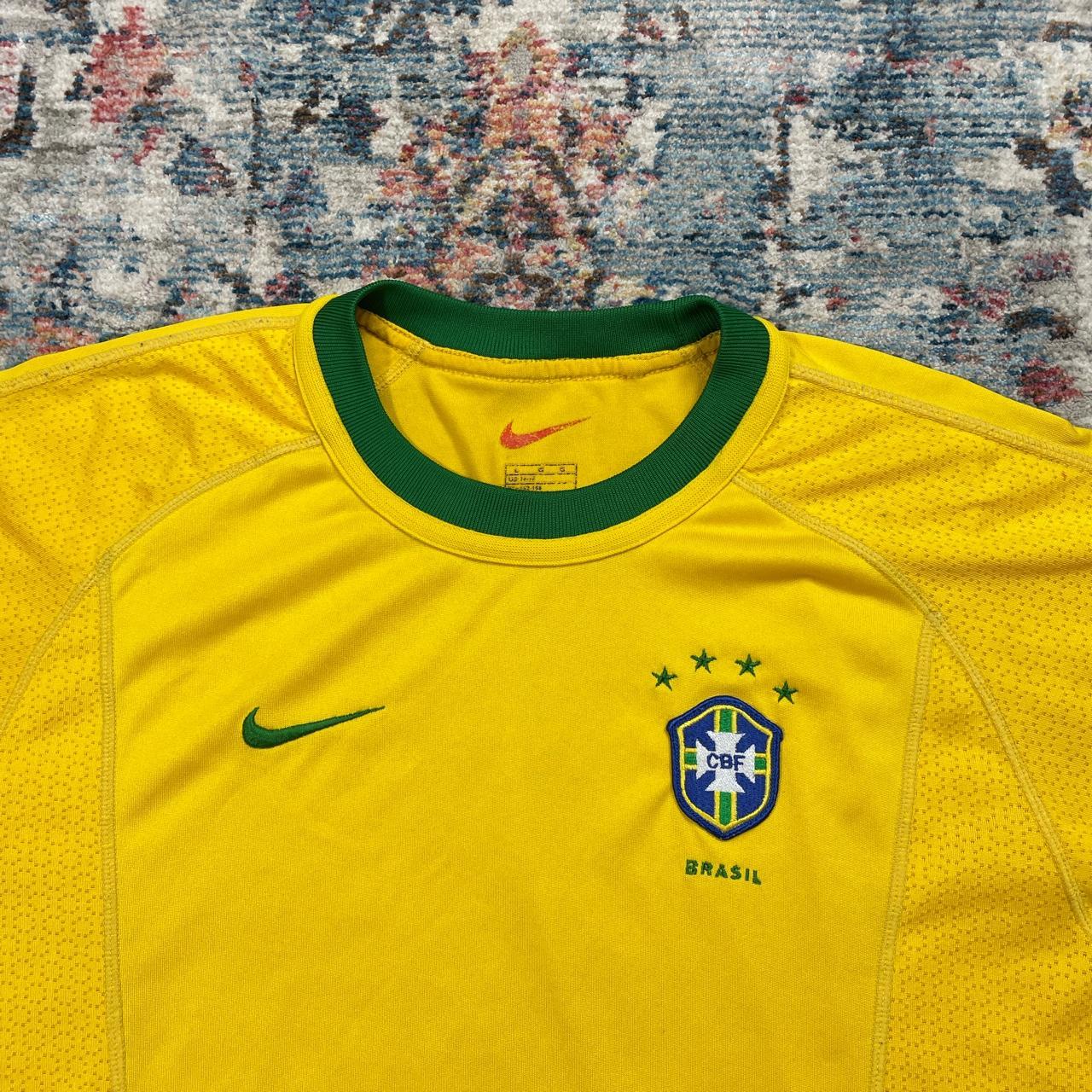 Nike Brazil 2000 home football shirt - Small Retro... - Depop
