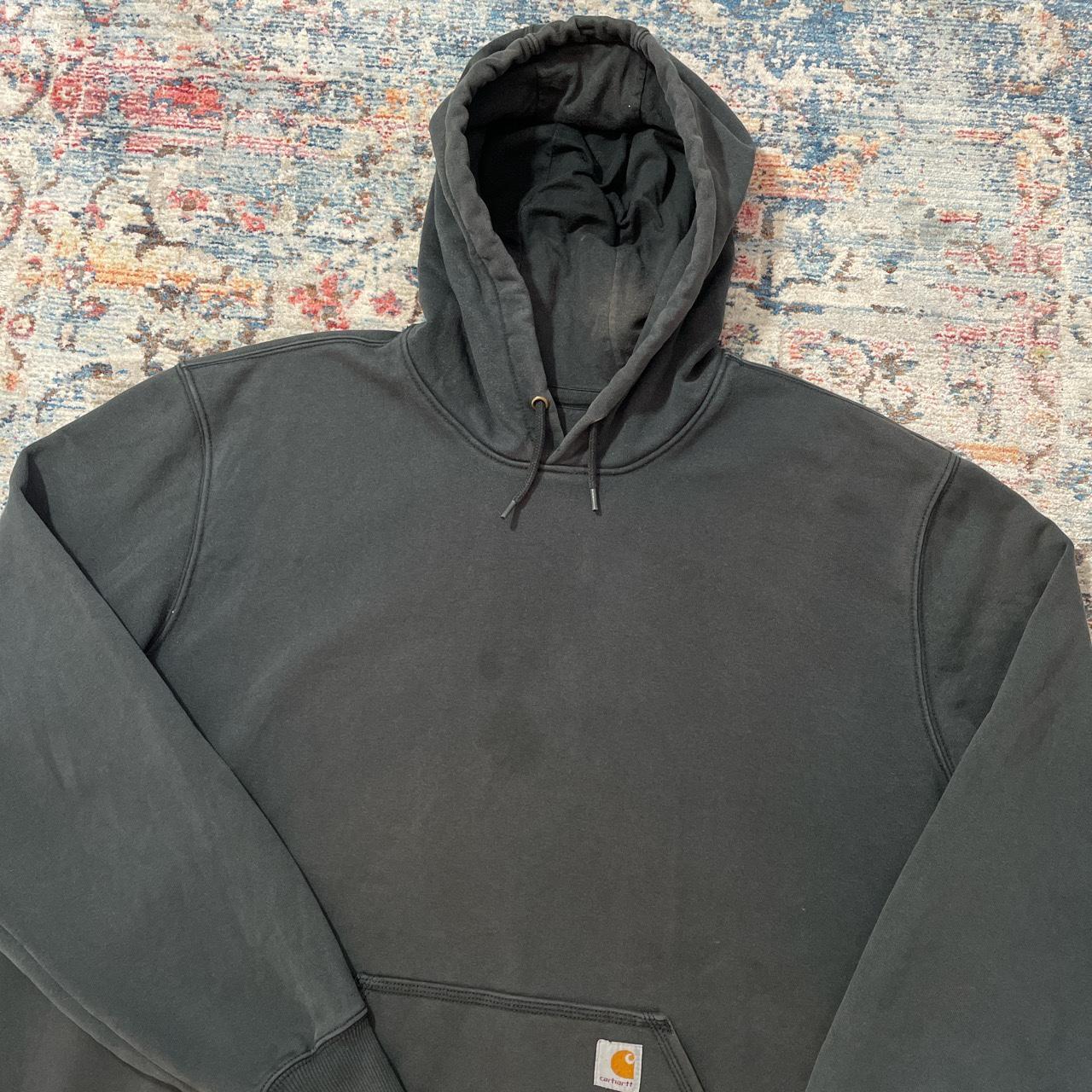 Vintage Carhartt black hoodie - XXL Carhartt black... - Depop