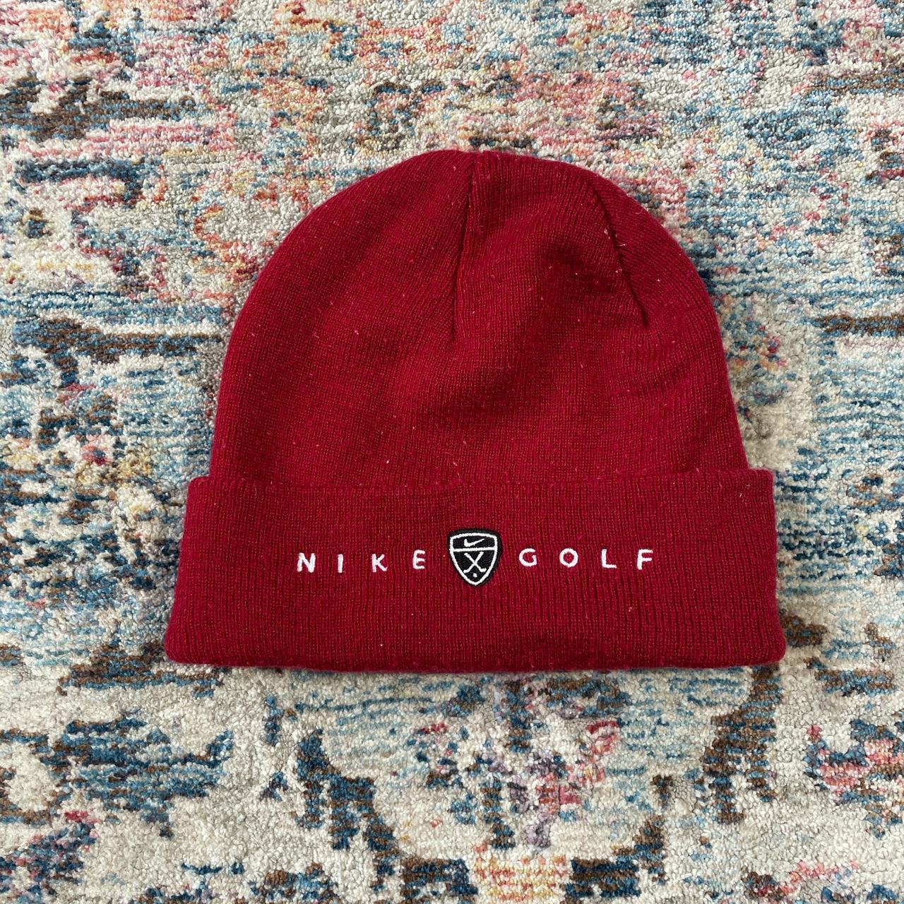 Vintage Nike Golf burgundy beanie OS Size Adults. Depop