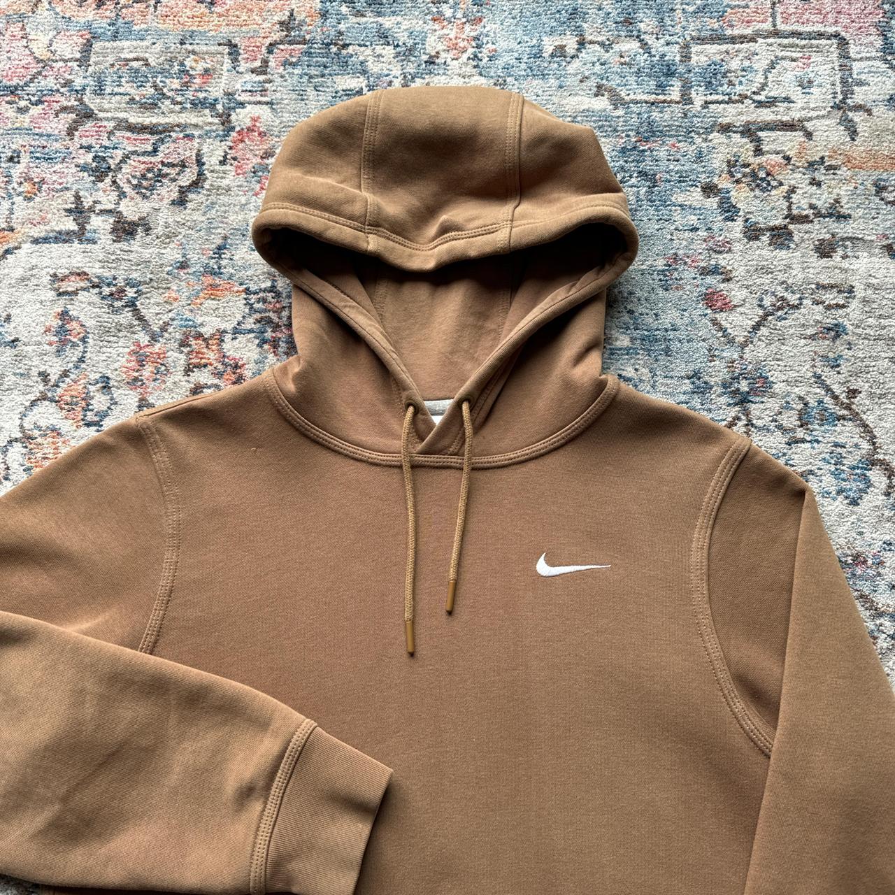 Nike brown hoodie Small Nike brown hoodie with. Depop