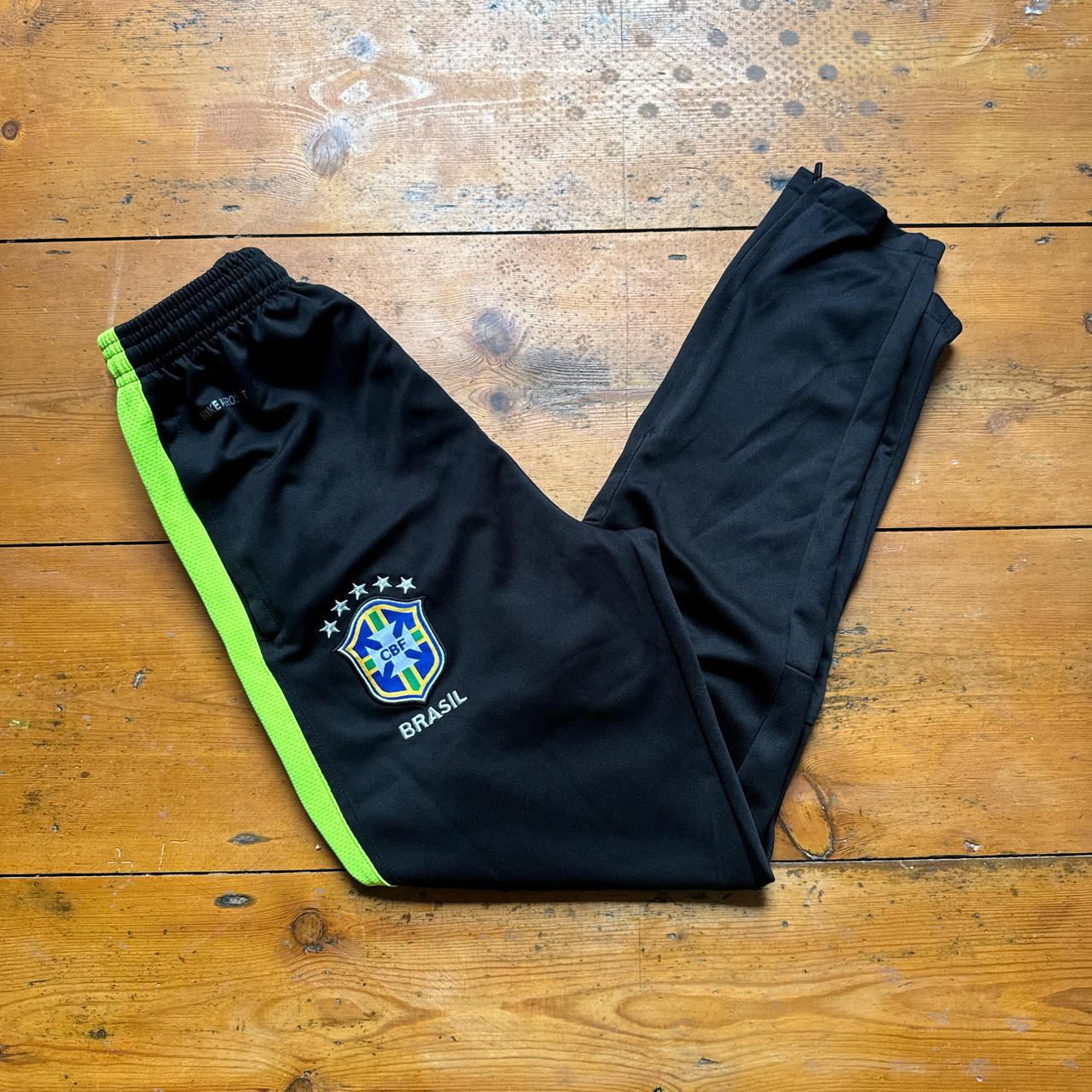 Brazil Nike football tracksuit bottoms Small. Depop