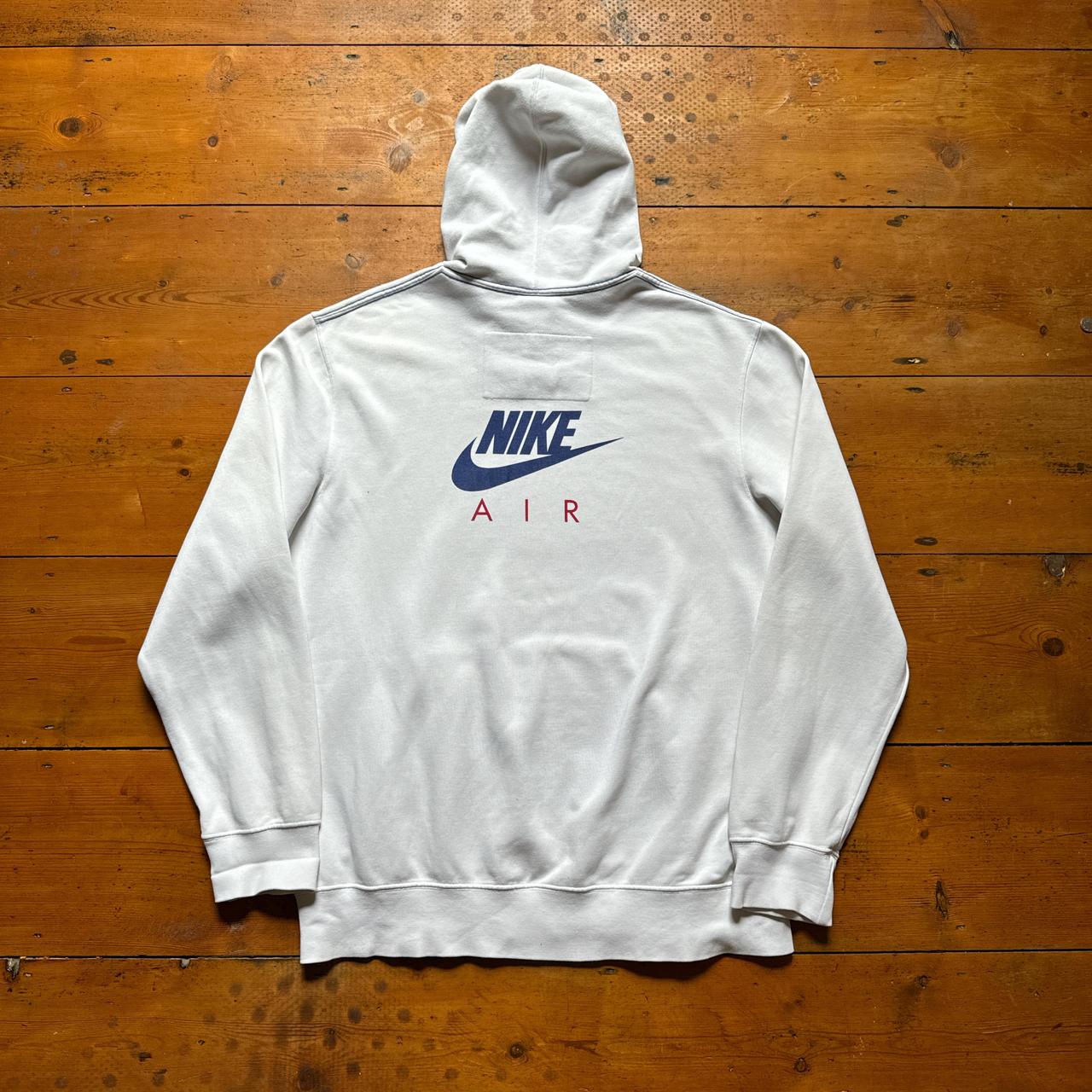 Vintage Nike Air white hoodie XL Nike Air white. Depop