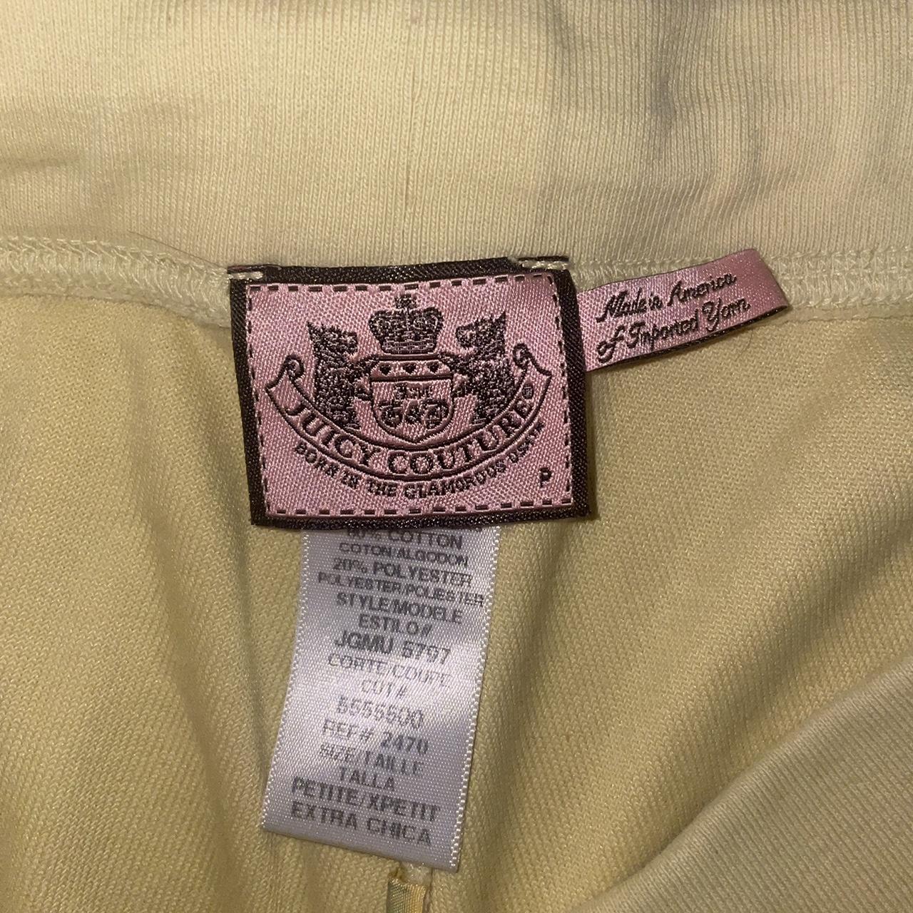 juicy couture yellow cute in couture track pants... - Depop