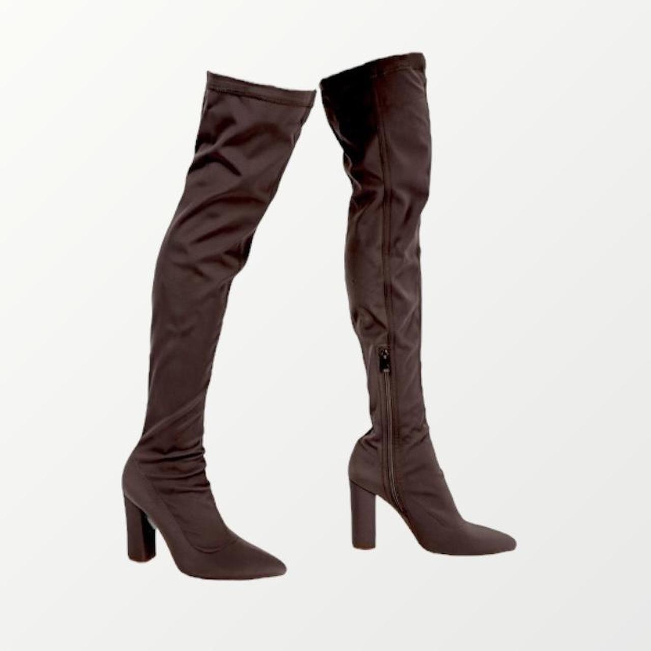 Brown Knee High Boots Size EU37 / UK4 I ship... Depop
