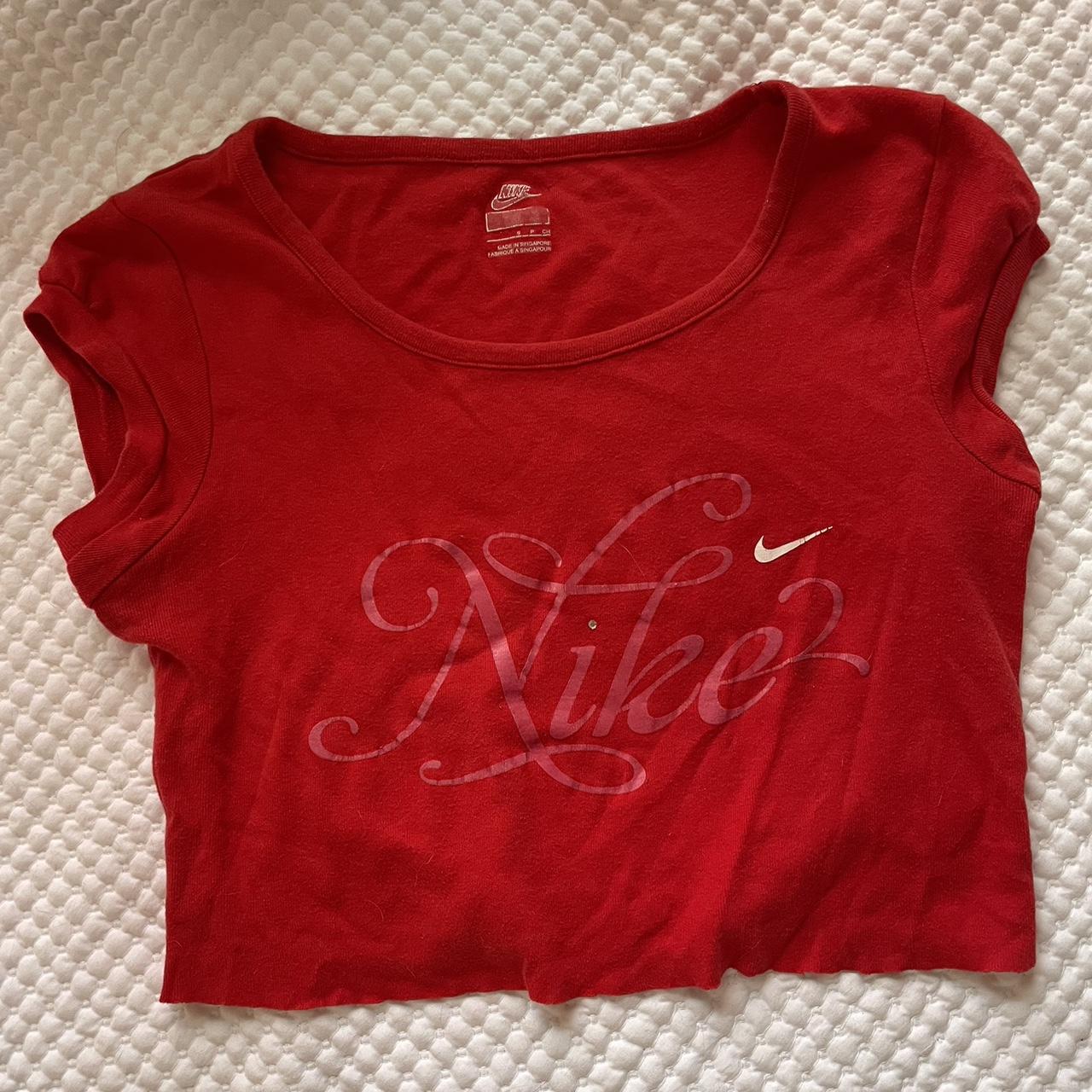 Nike Men's Red Croptop Depop