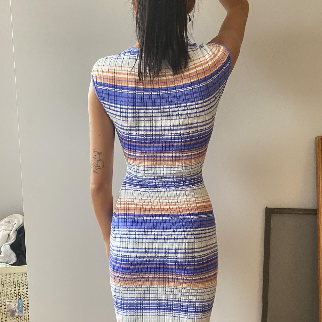 Wilfredfree aritzia striped cutout dress Depop