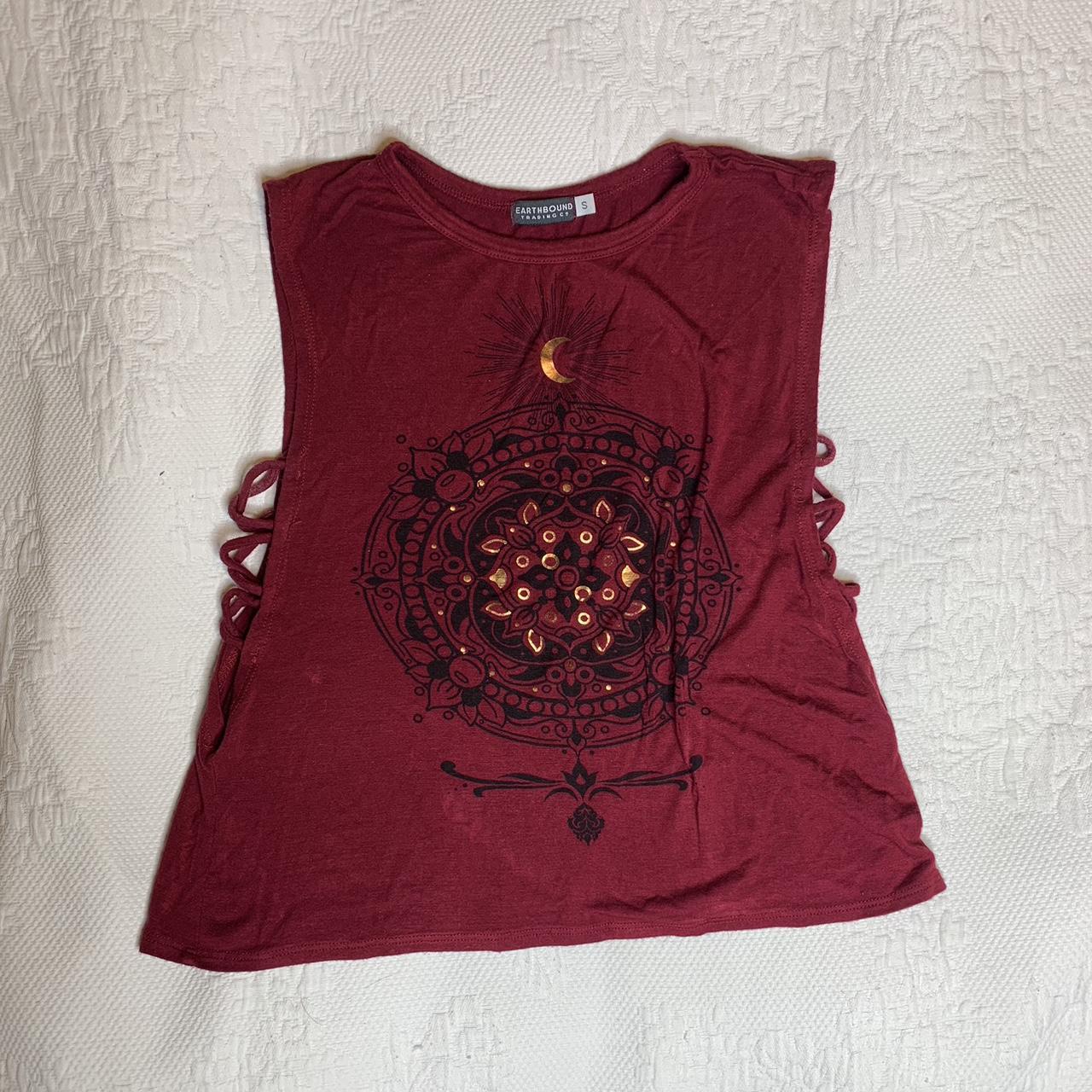 Women's Red and Gold Vest | Depop