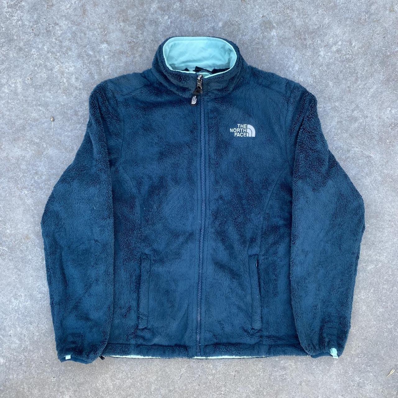 The North Face Women's Blue and White Jacket | Depop