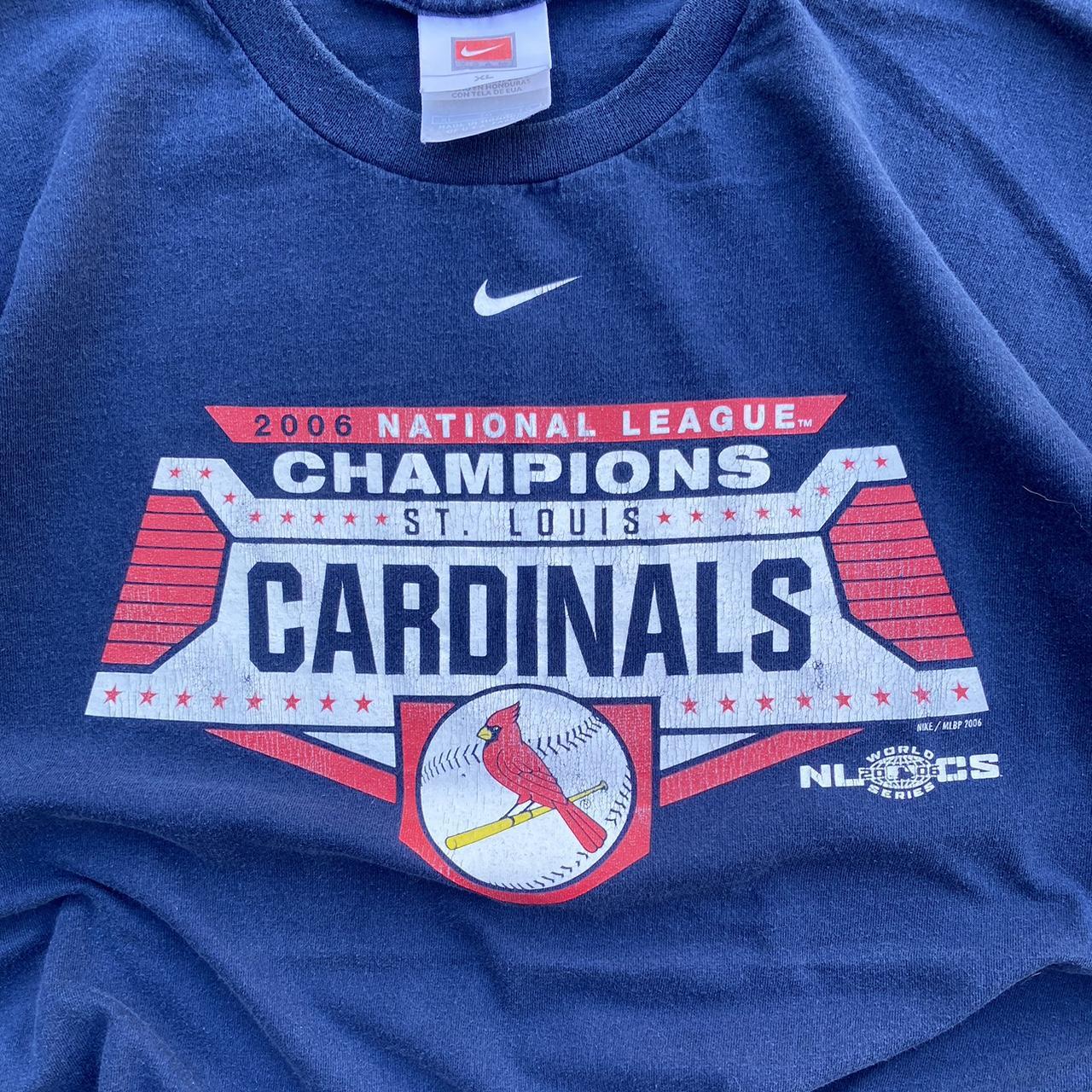 nike • vintage y2k st. louis cardinals graphic tee • - Depop