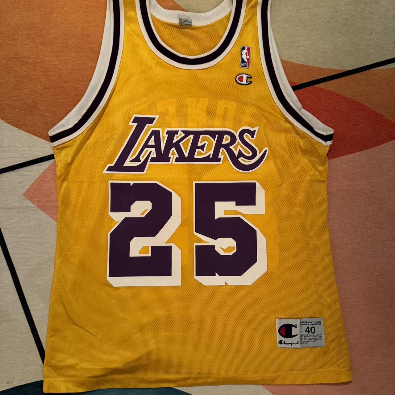 Vintage Eddie Jones Lakers Jersey Champion Size 40. Depop