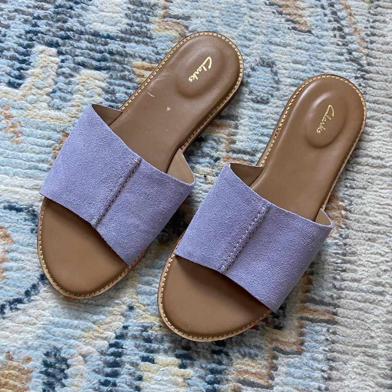 Clark s lilac sandals New Size 7.5 Depop