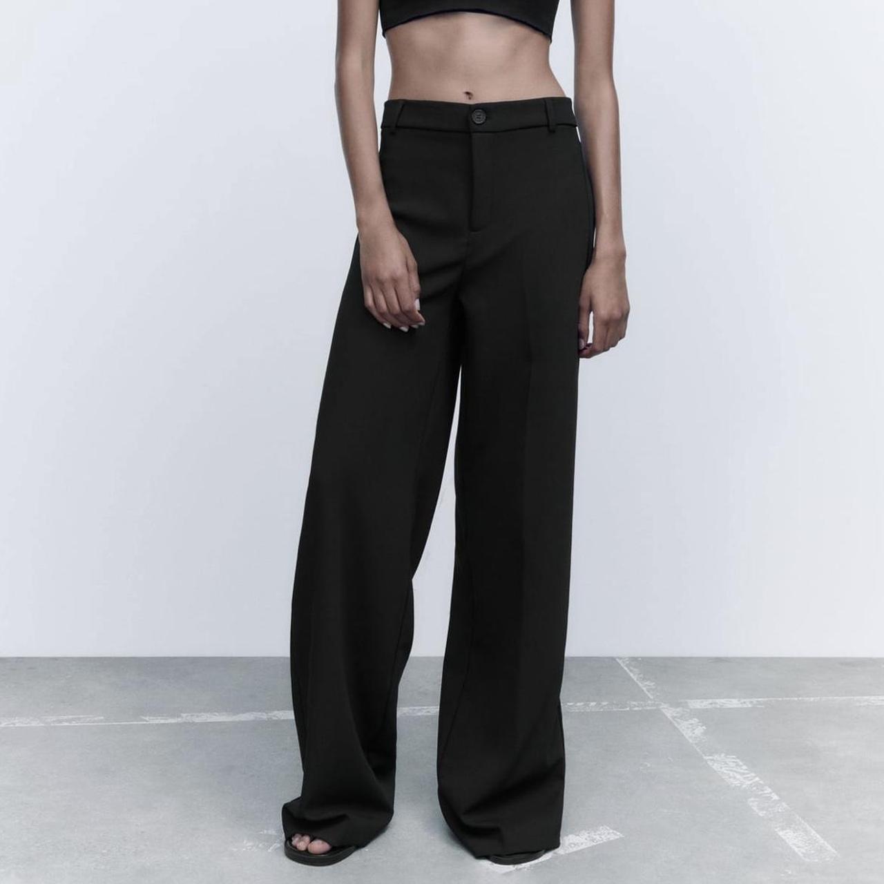 Zara Full length pants Color black Size small No... Depop