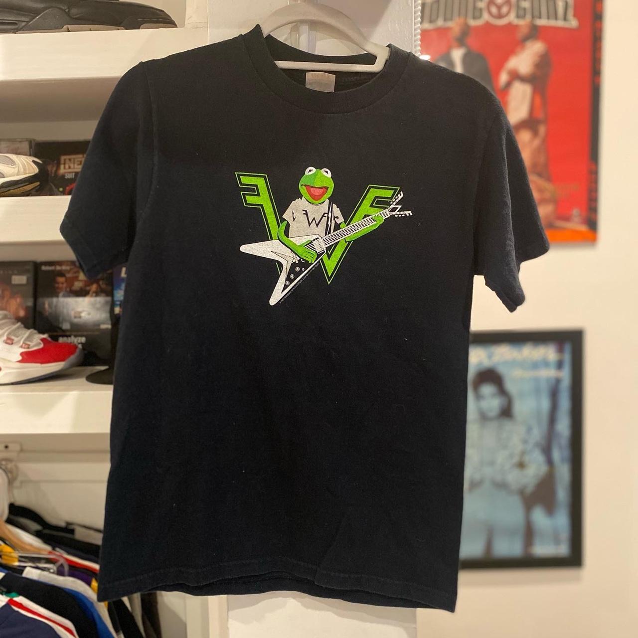 大人 可愛い 服  tee. frog the Kermit x weezer 2001 No Depop | no stains トップス