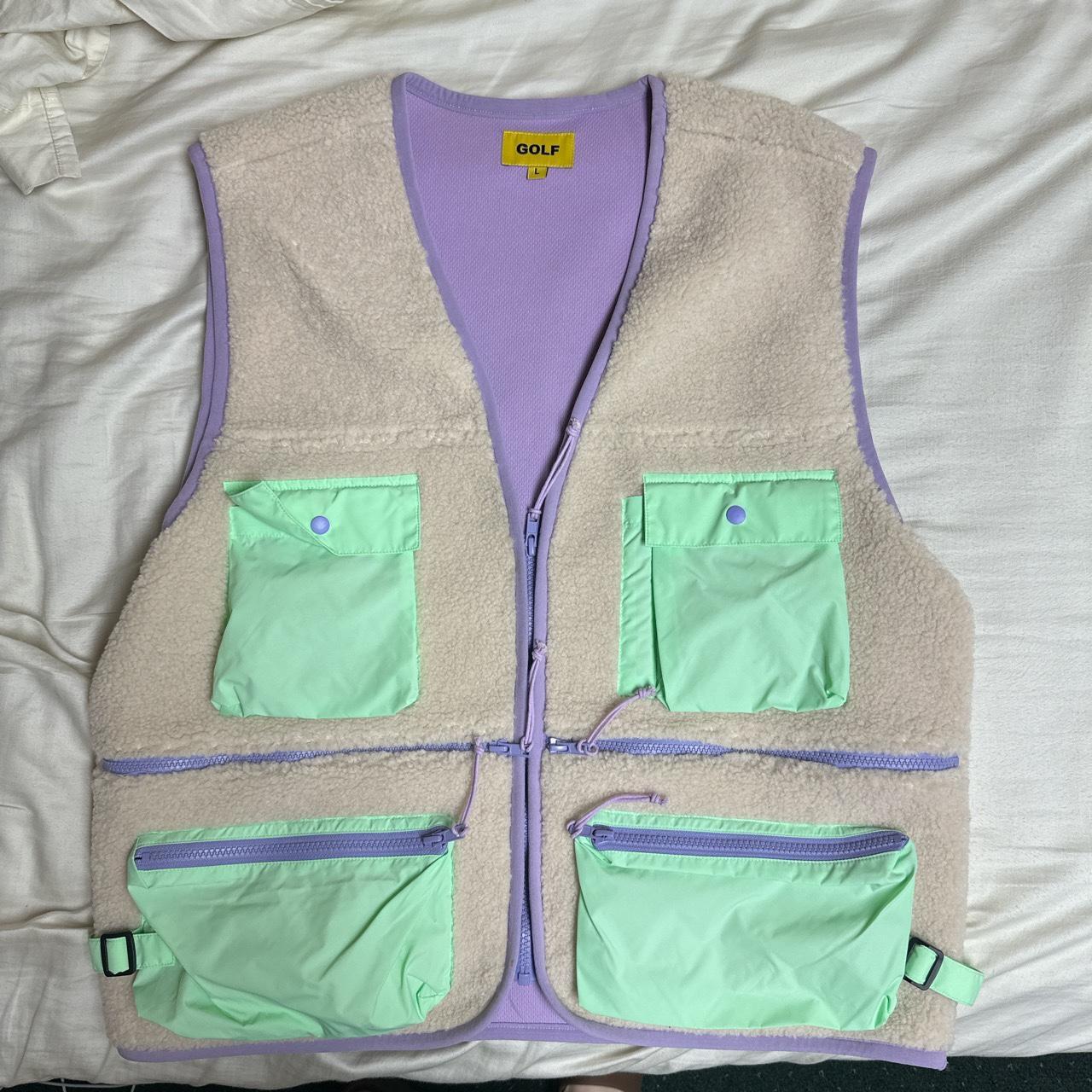 golfwang furry vest supes dope for the winter... - Depop