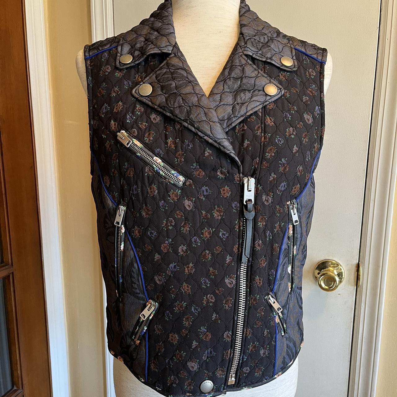 Louis Vuitton Women's Zip Up Gilet Vest Studded Leather