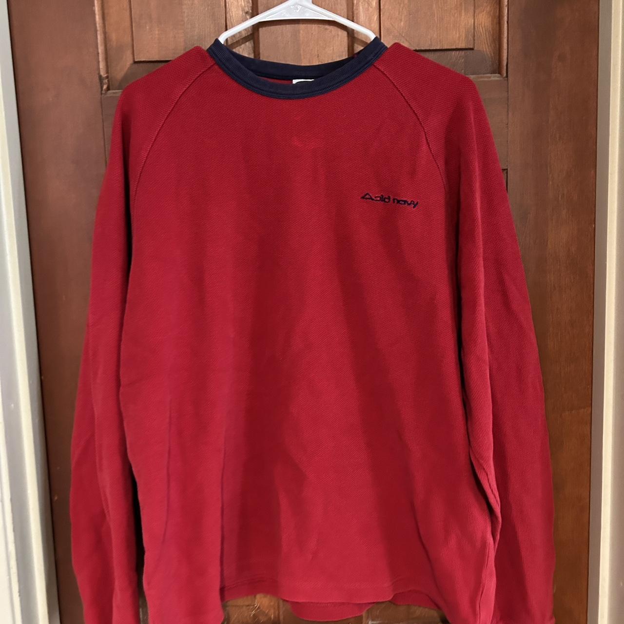 Old Navy Men's Red Shirt Depop