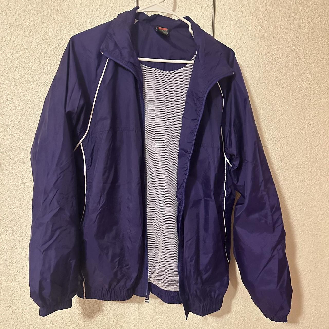 Nike purple and white windbreaker best sale