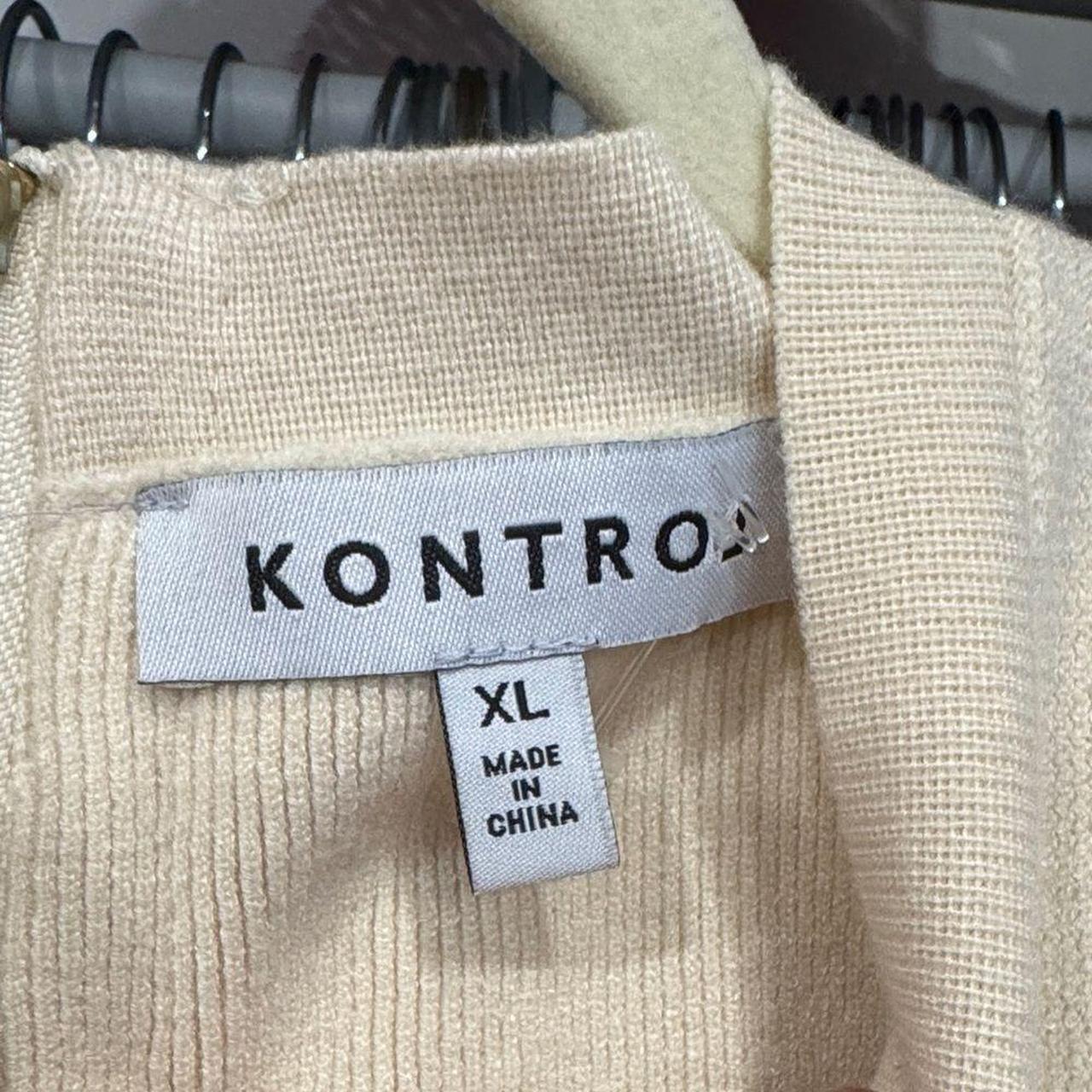 Source Unknown Women's Sweater - Cream/Brown - XL… - image 2