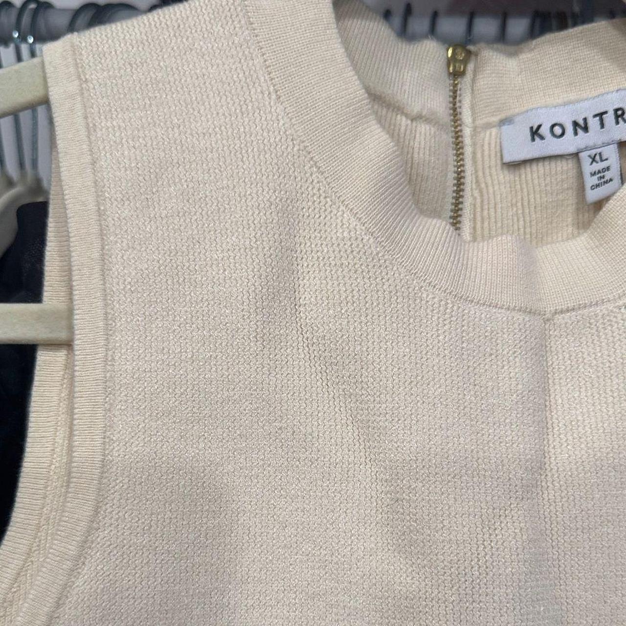 Source Unknown Women's Sweater - Cream/Brown - XL… - image 4