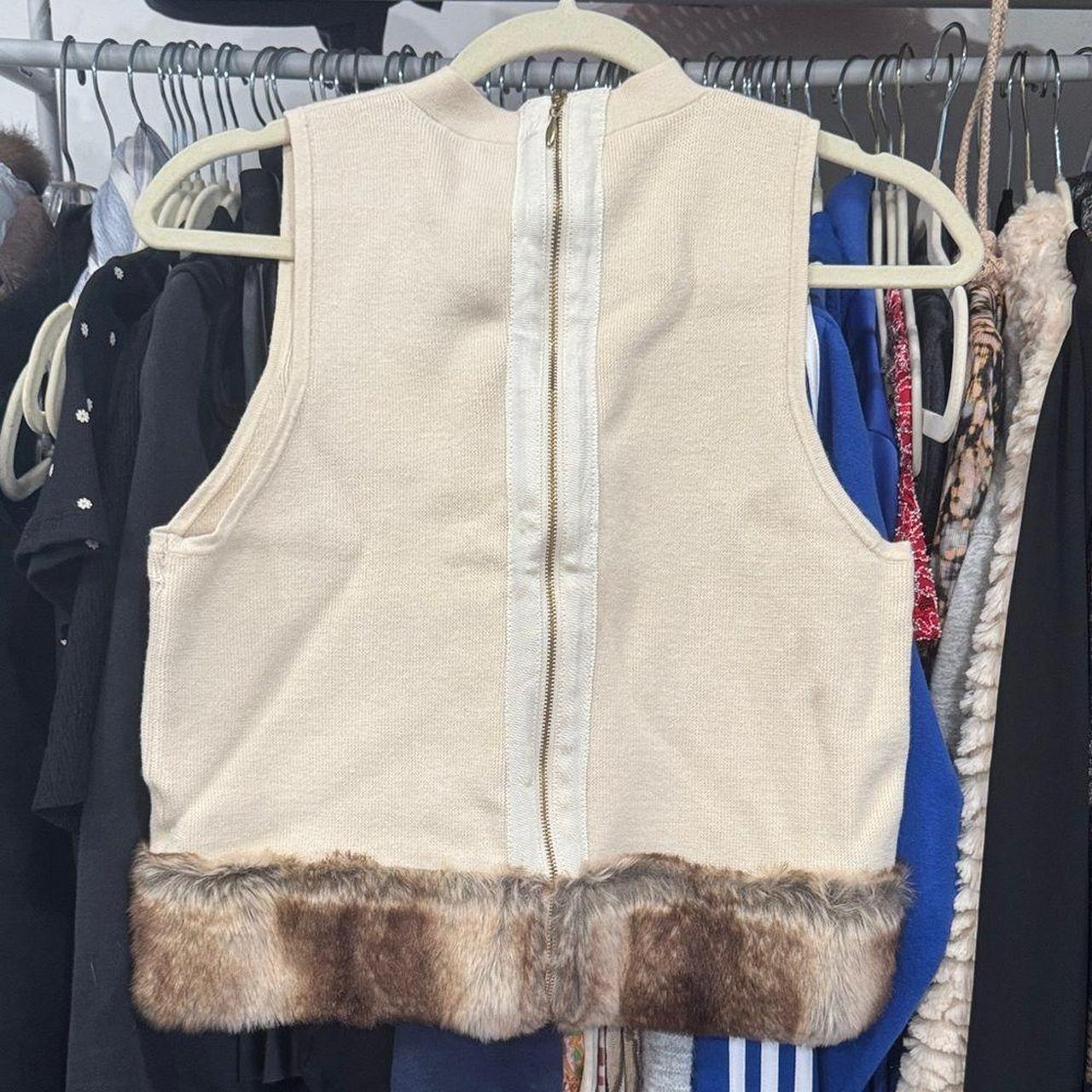 Source Unknown Women's Sweater - Cream/Brown - XL… - image 5