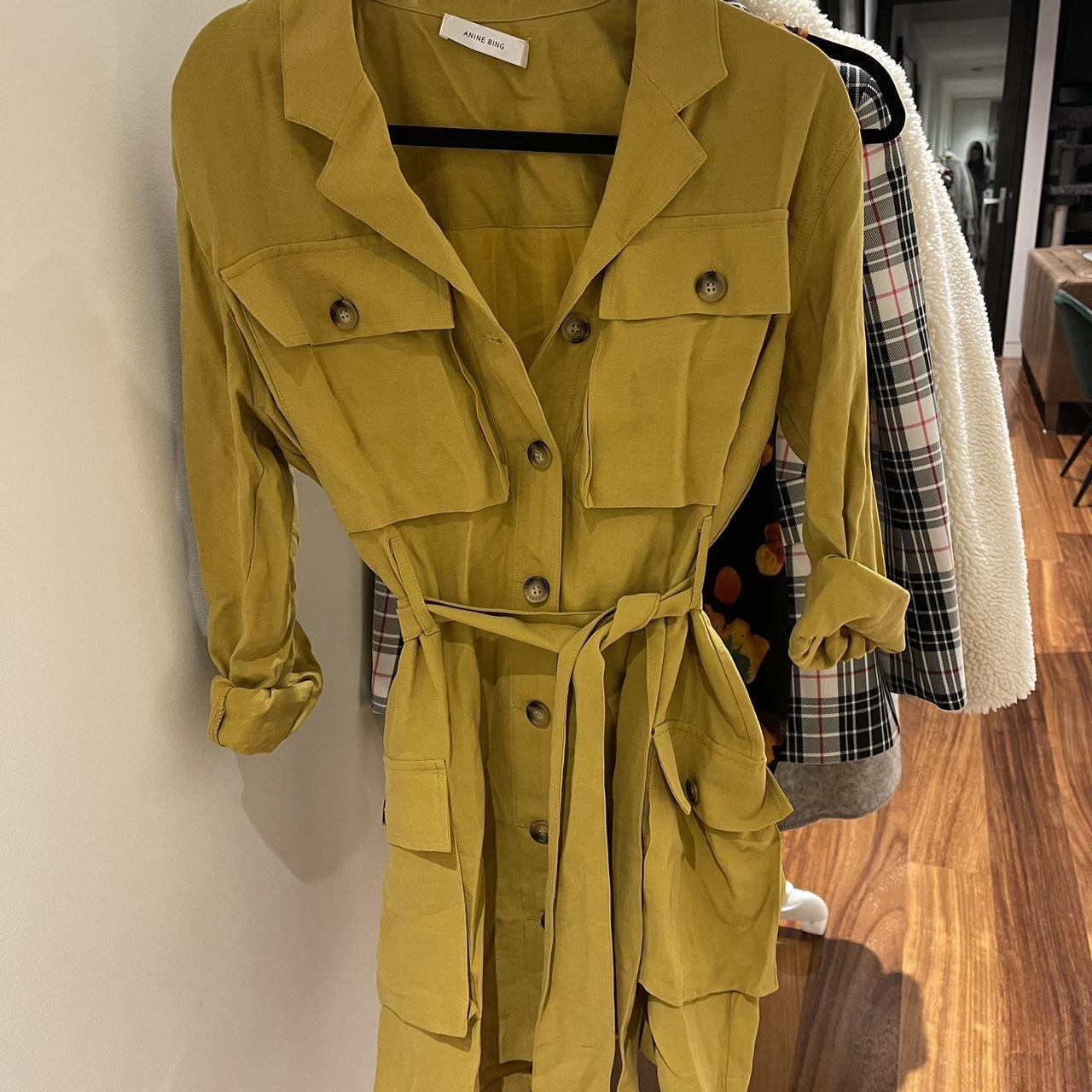 Anine Bing Kaiden Dress Mustard Brand new Depop