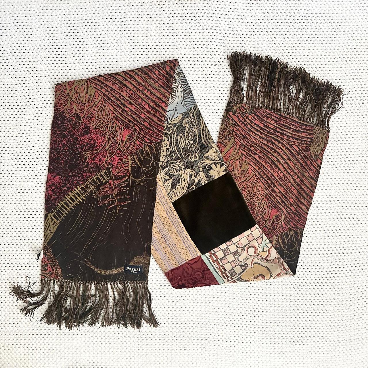 Source Unknown Women's Scarf - Red/Brown – From P… - image 1