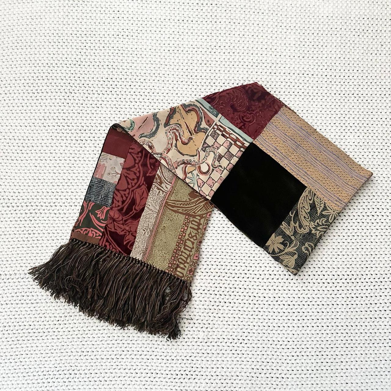 Source Unknown Women's Scarf - Red/Brown – From P… - image 2