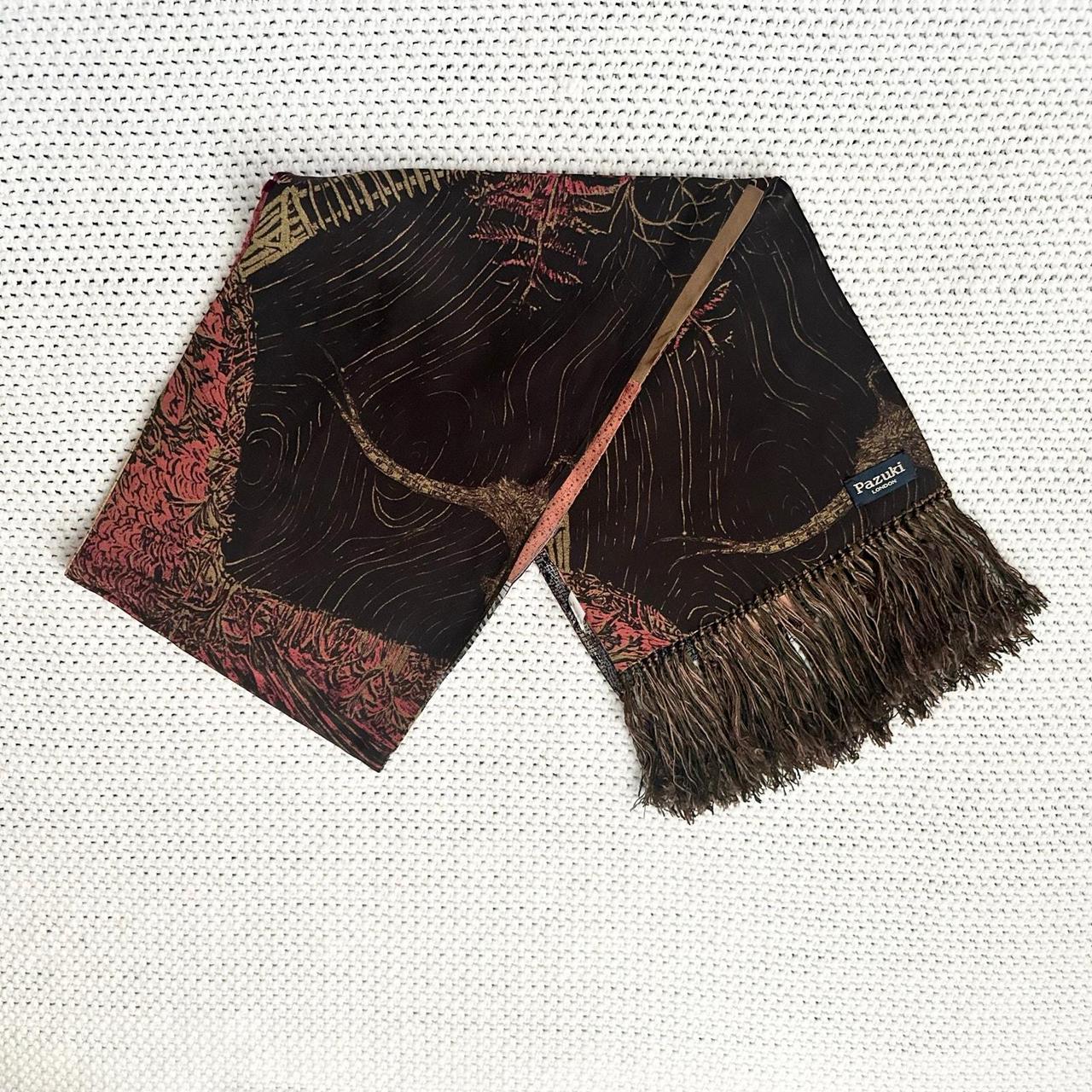 Source Unknown Women's Scarf - Red/Brown – From P… - image 6