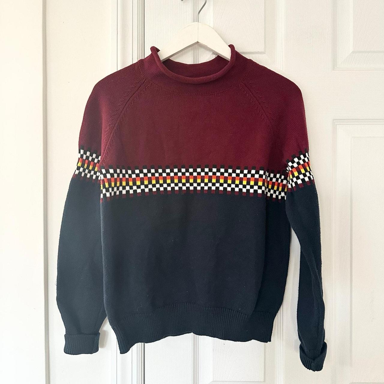 Source Unknown Men's Sweater - Red/Blue - S – Siz… - image 2