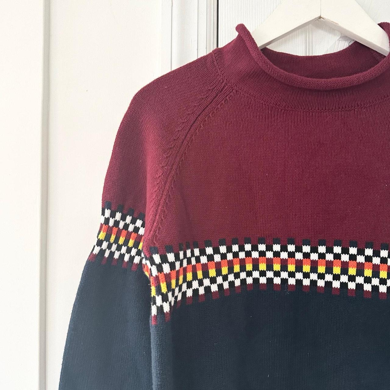 Source Unknown Men's Sweater - Red/Blue - S – Siz… - image 3