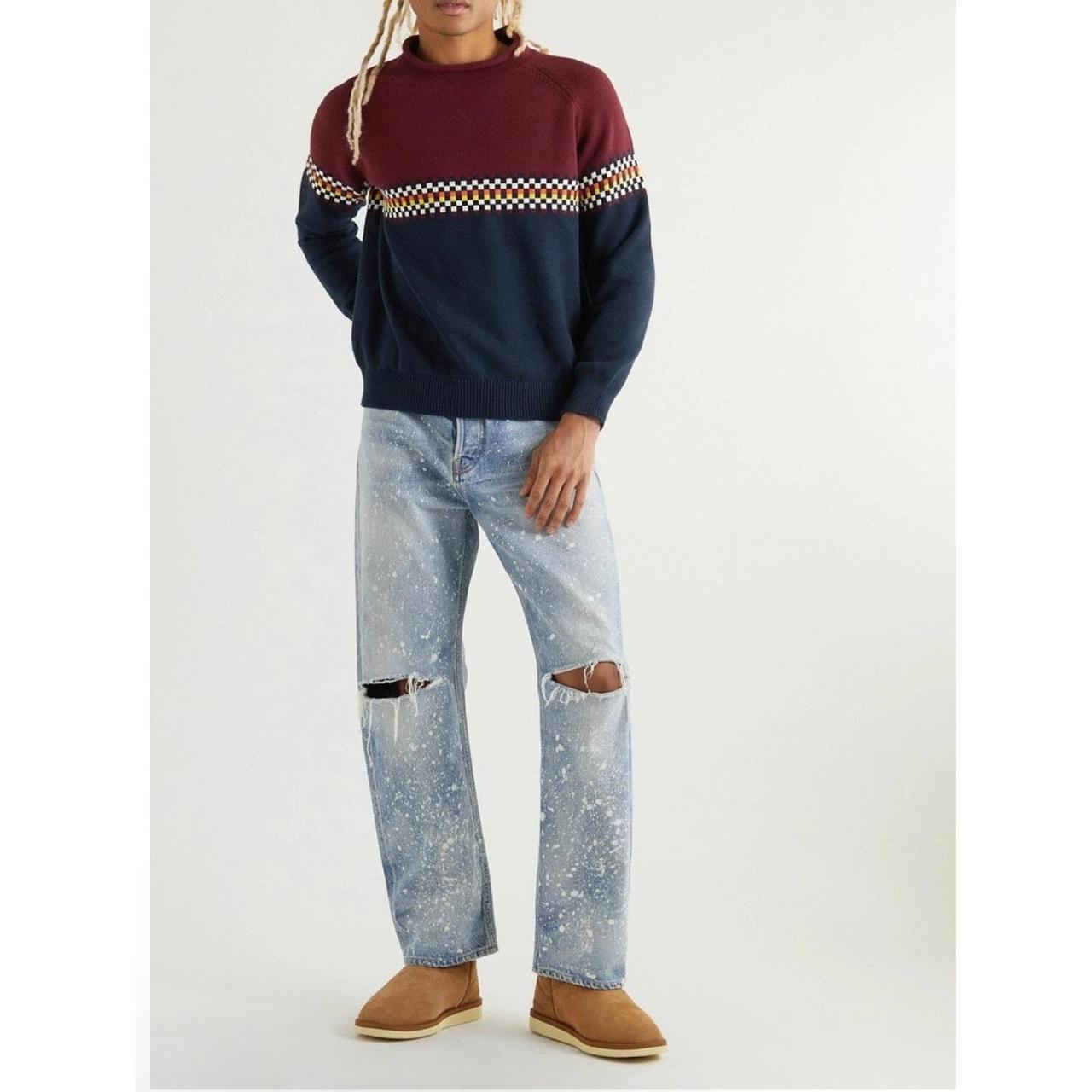 Source Unknown Men's Sweater - Red/Blue - S – Siz… - image 1