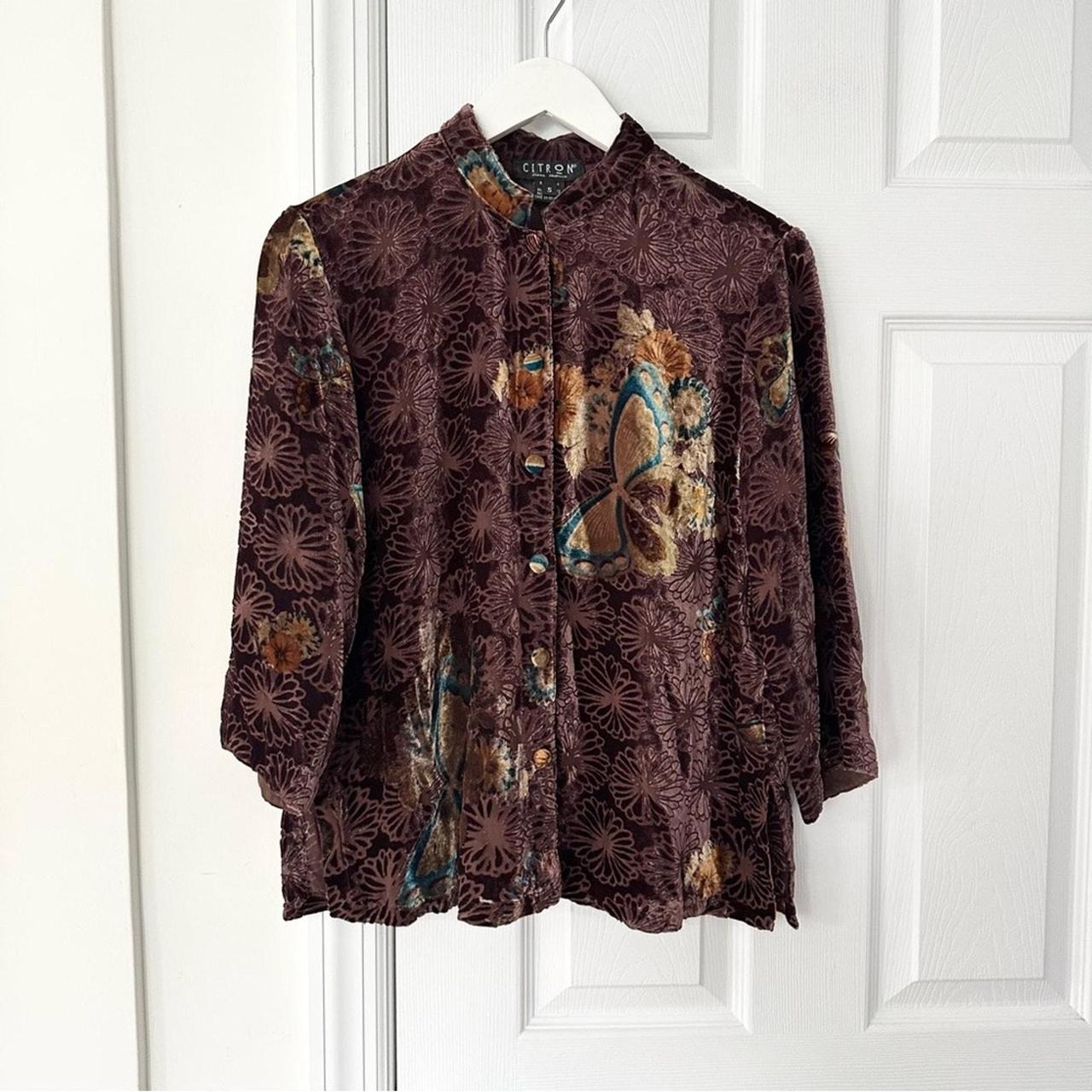 Source Unknown Women's Blouse - Brown - S – Size … - image 1