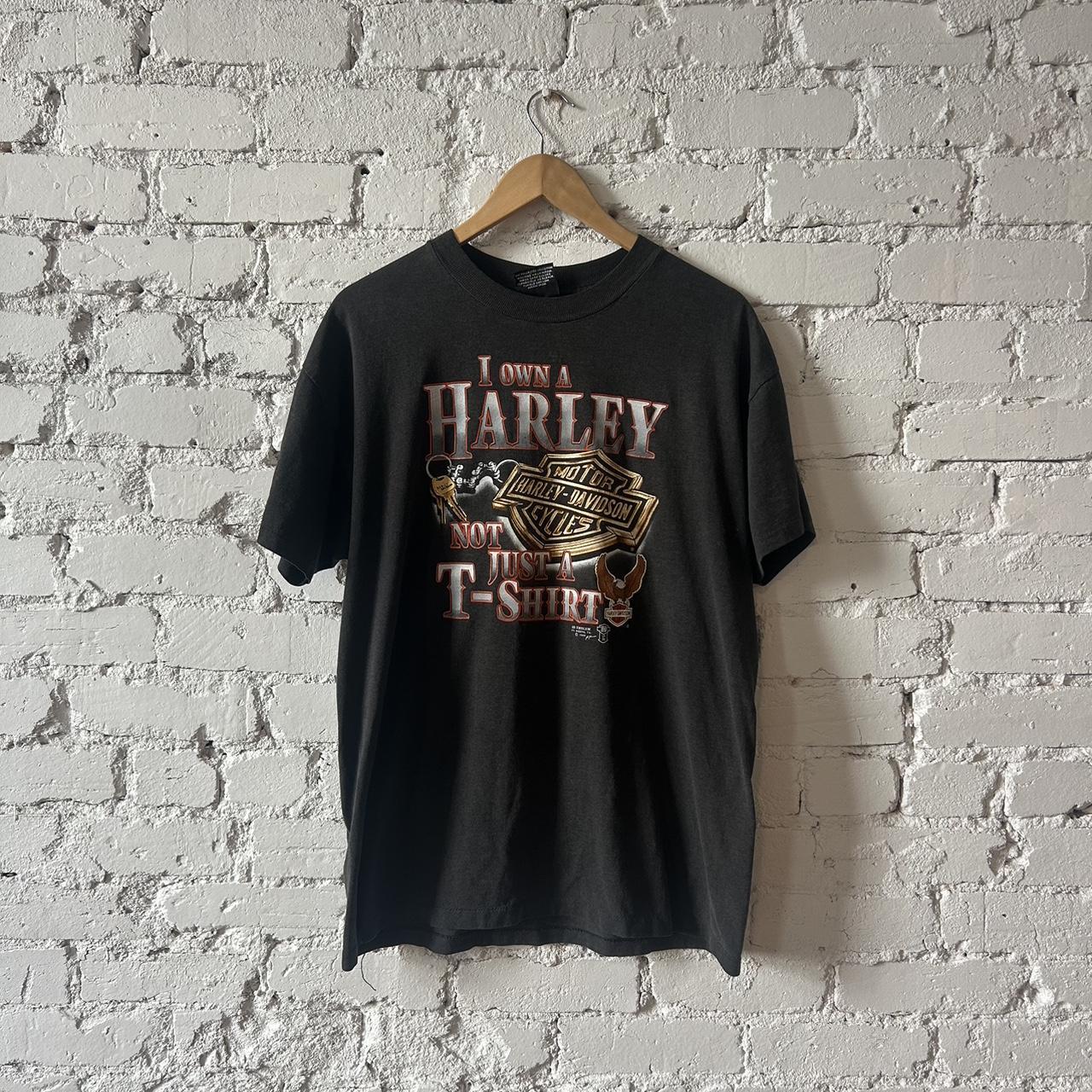 i own a harley not just a tee shirt