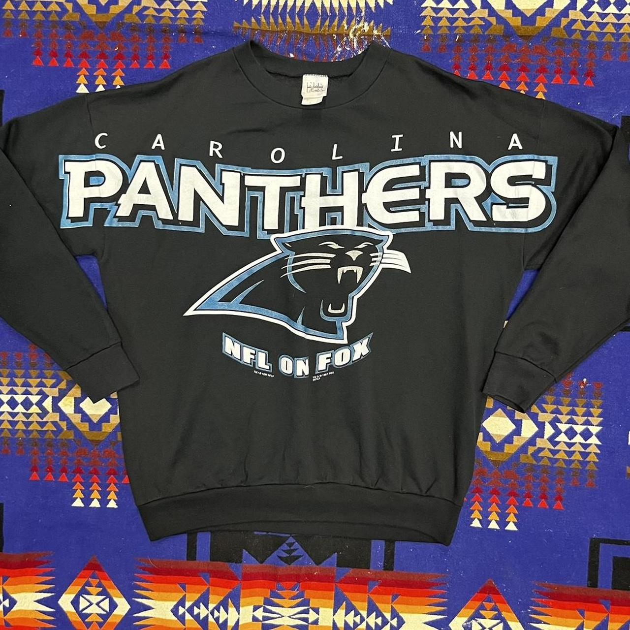 Vintage 1996 Carolina Panthers Sweatshirt Size Medium 