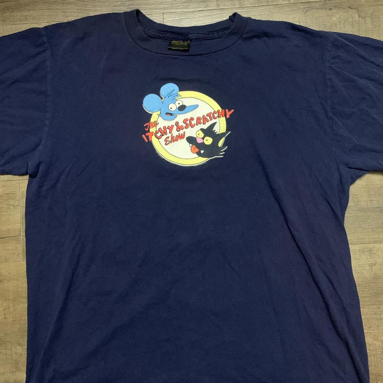 Vintage 1992 Itchy & Scratchy Show Simpsons Promo offers T-Shirt