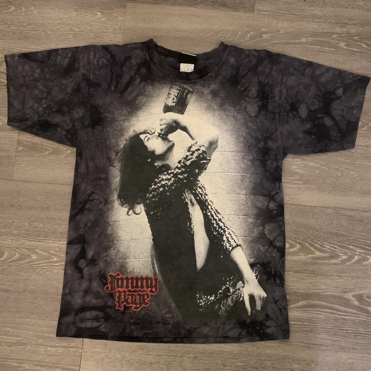 Vintage Jimmy page Led Zeppelin band tee promo aop...