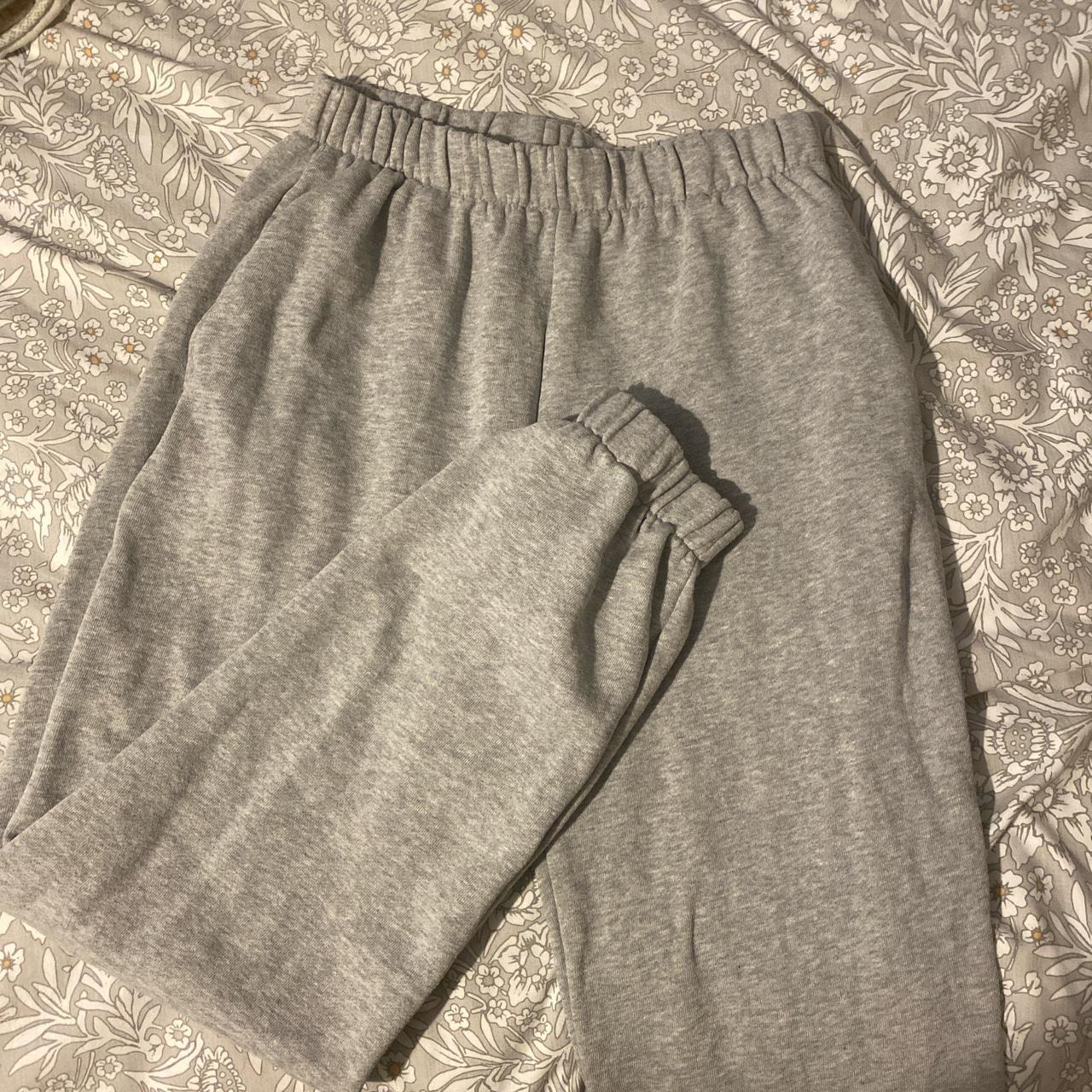 Brandy Melville Grey Rosa Sweatpants One Depop   P0 