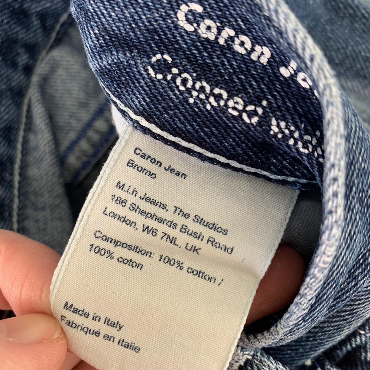 jeans “caron” in cropped wide leg blue Depop