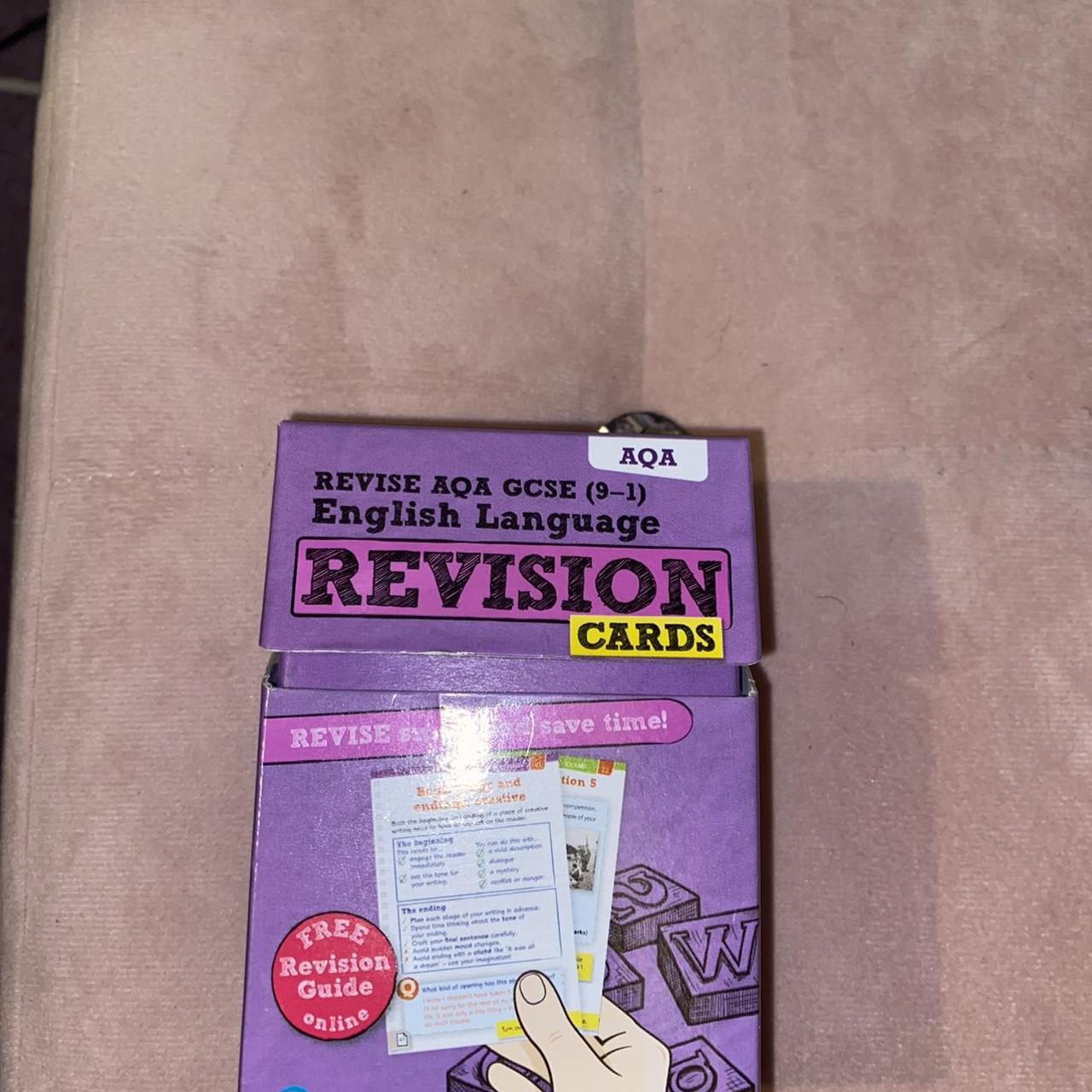 Revision Flash Cards For English Language AQA New... - Depop