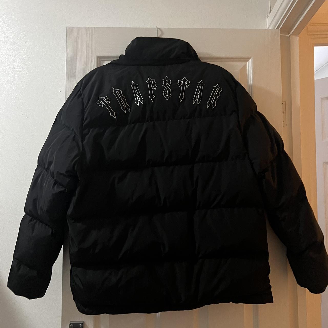 Black trap star puffer coat Perfect condition Open... - Depop