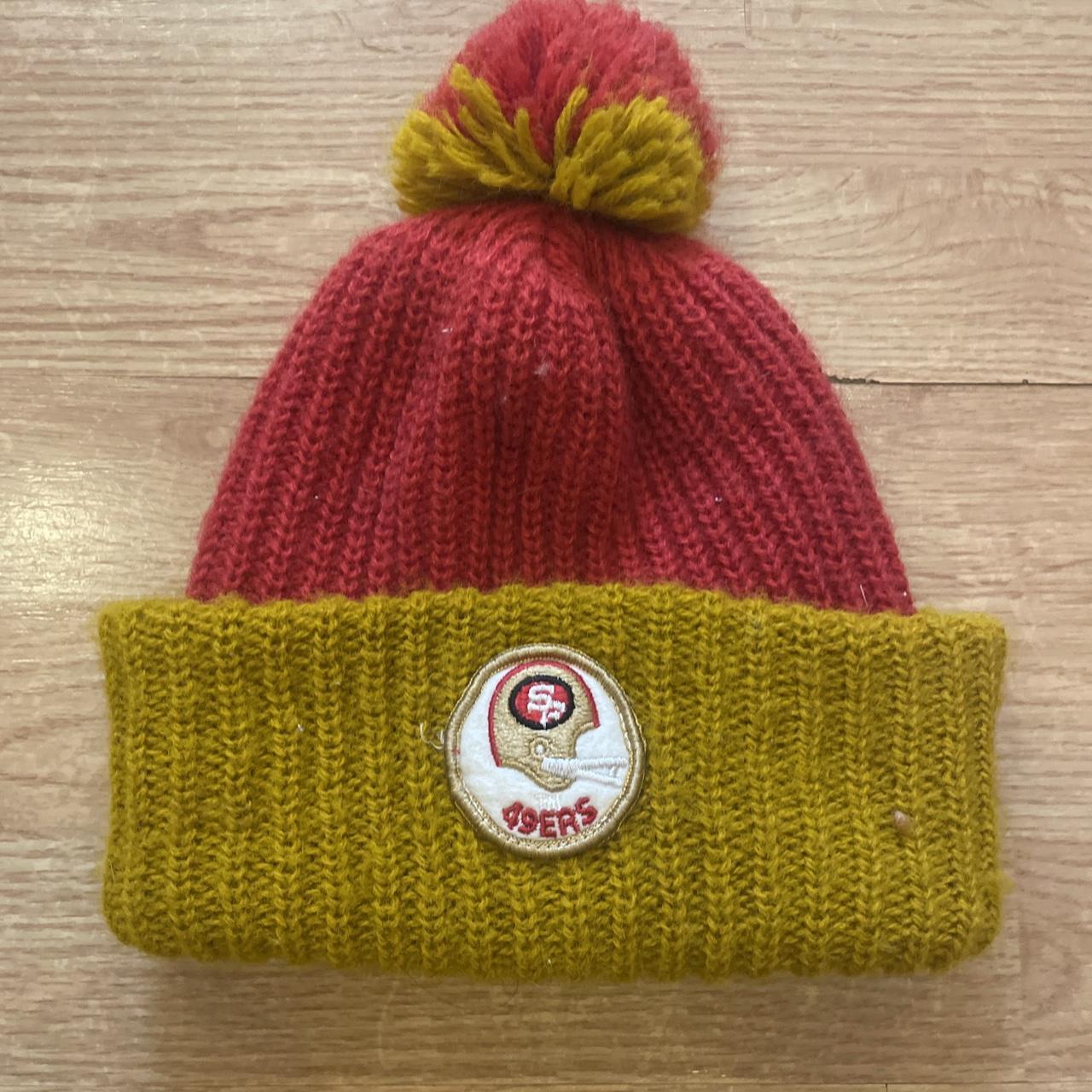 The 49ers NFL Beanie with Yarn Pom Pom