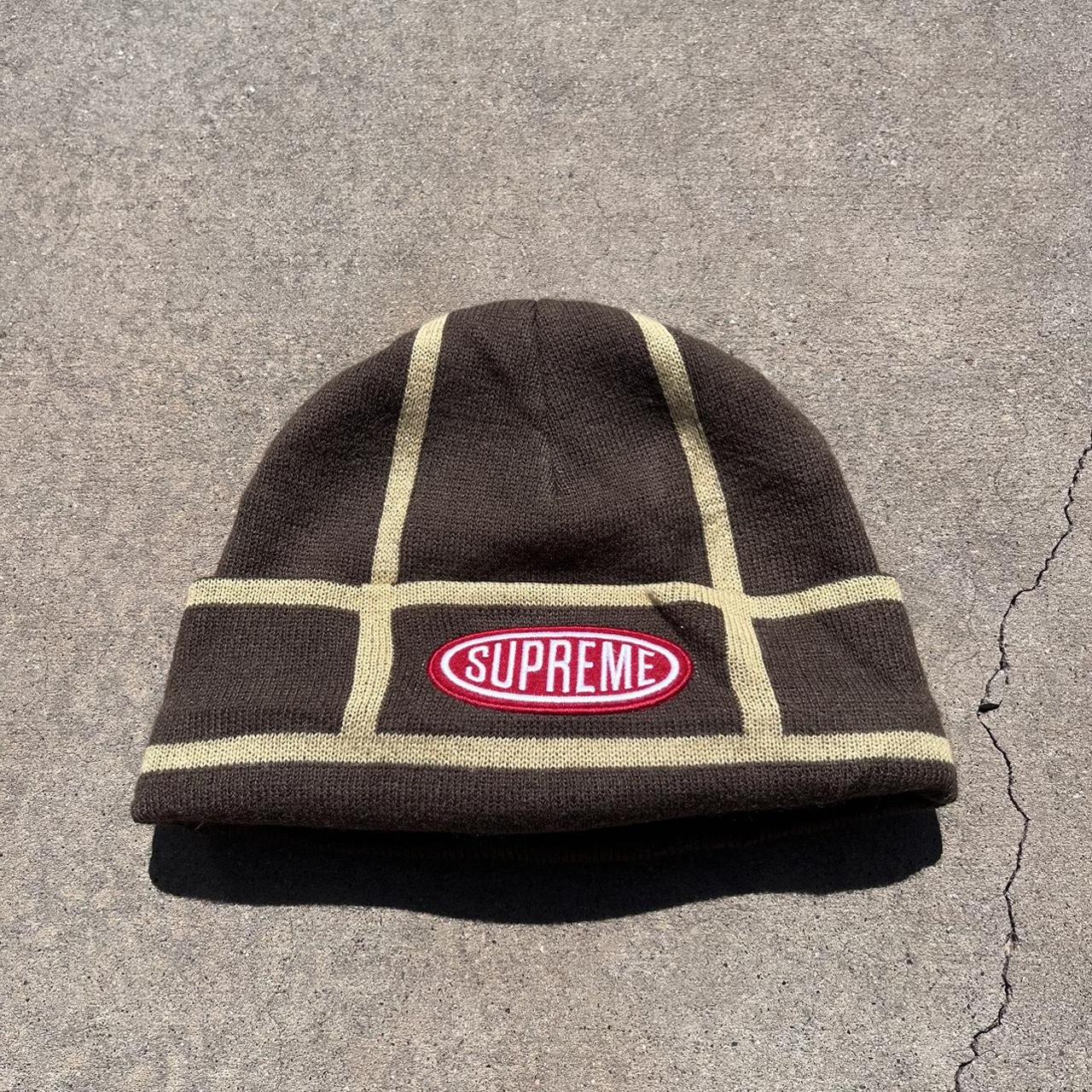 Supreme red logo beanie #supreme #streetwear #beanie - Depop